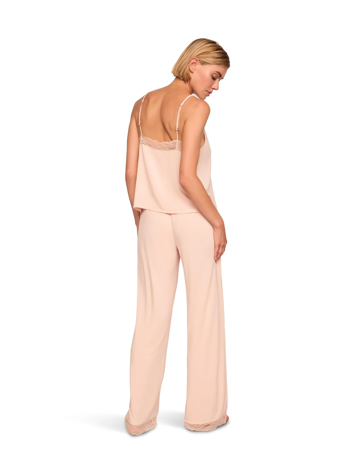 Пижама Eberjey Kari - The Cami/Pant Pajama Set — изображение 2 из 3, розовый