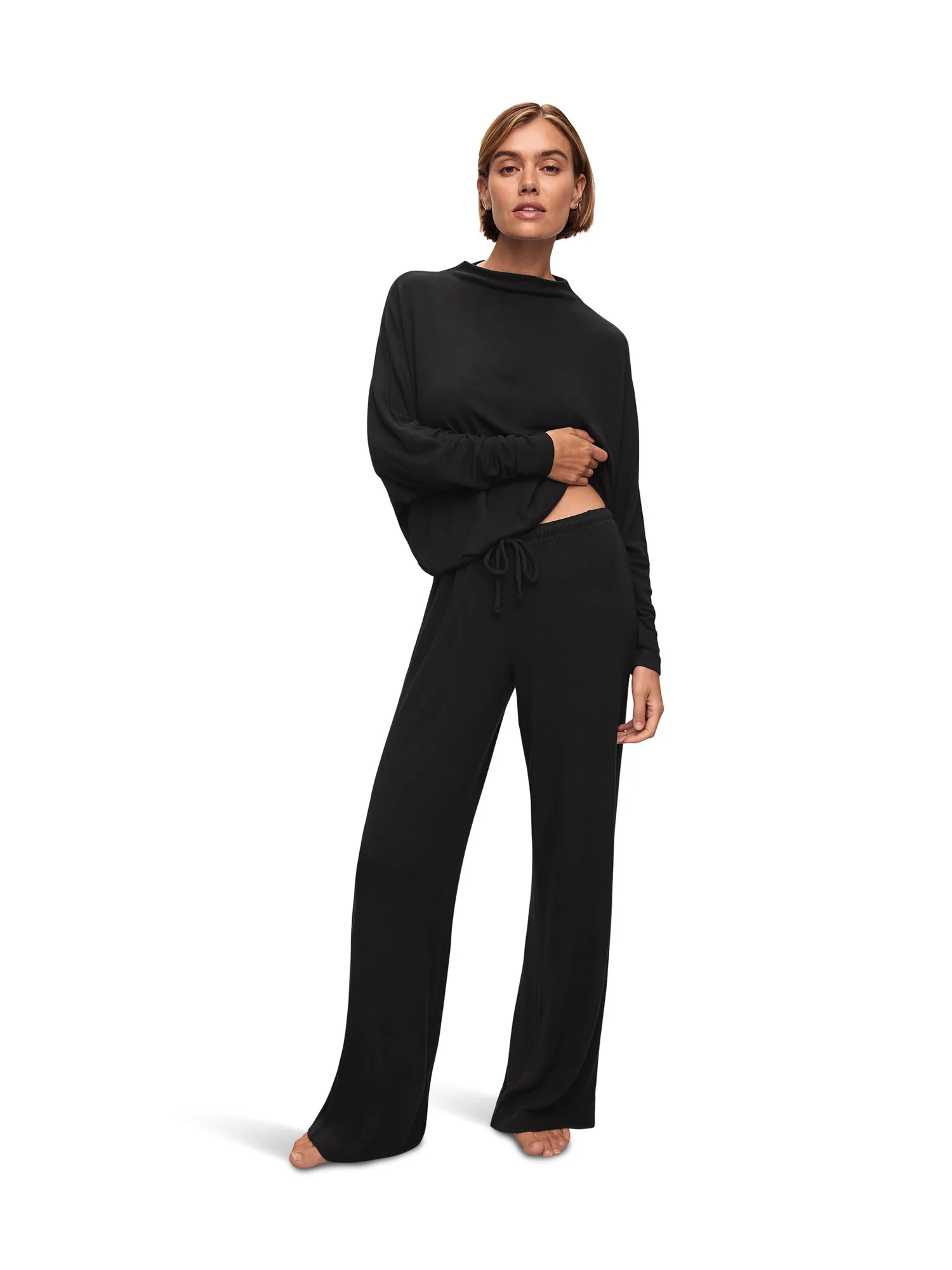Пижамные брюки Eberjey Cozy Time Wide Leg Pants