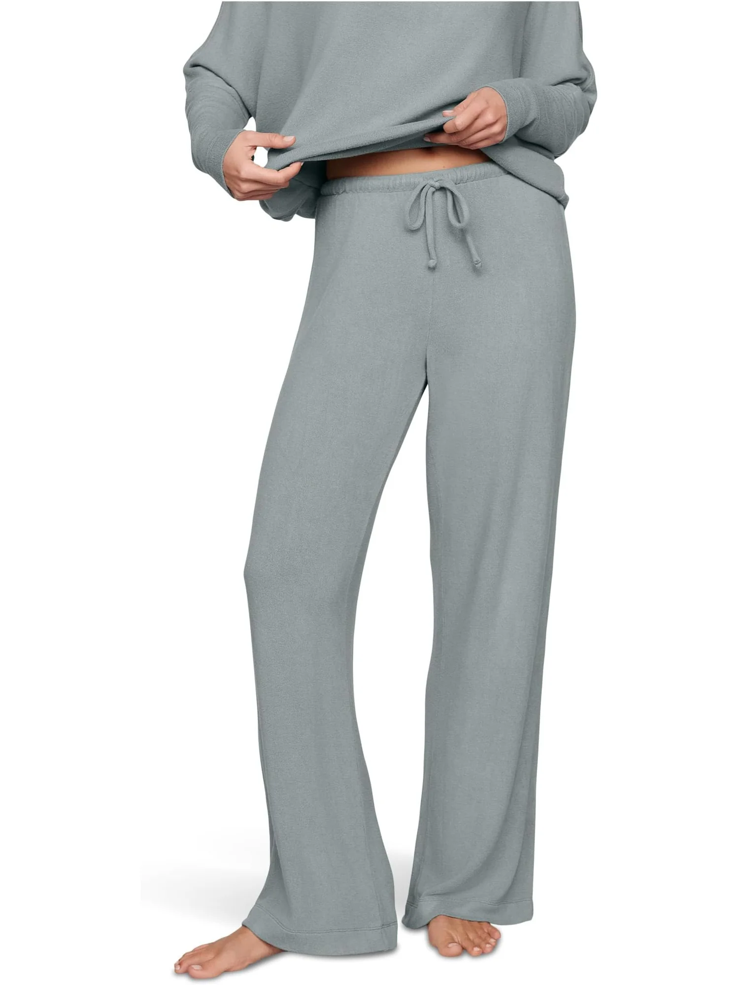 Женские брюки Cozy Time Wide Leg Eberjey — изображение 1 из 3, серый