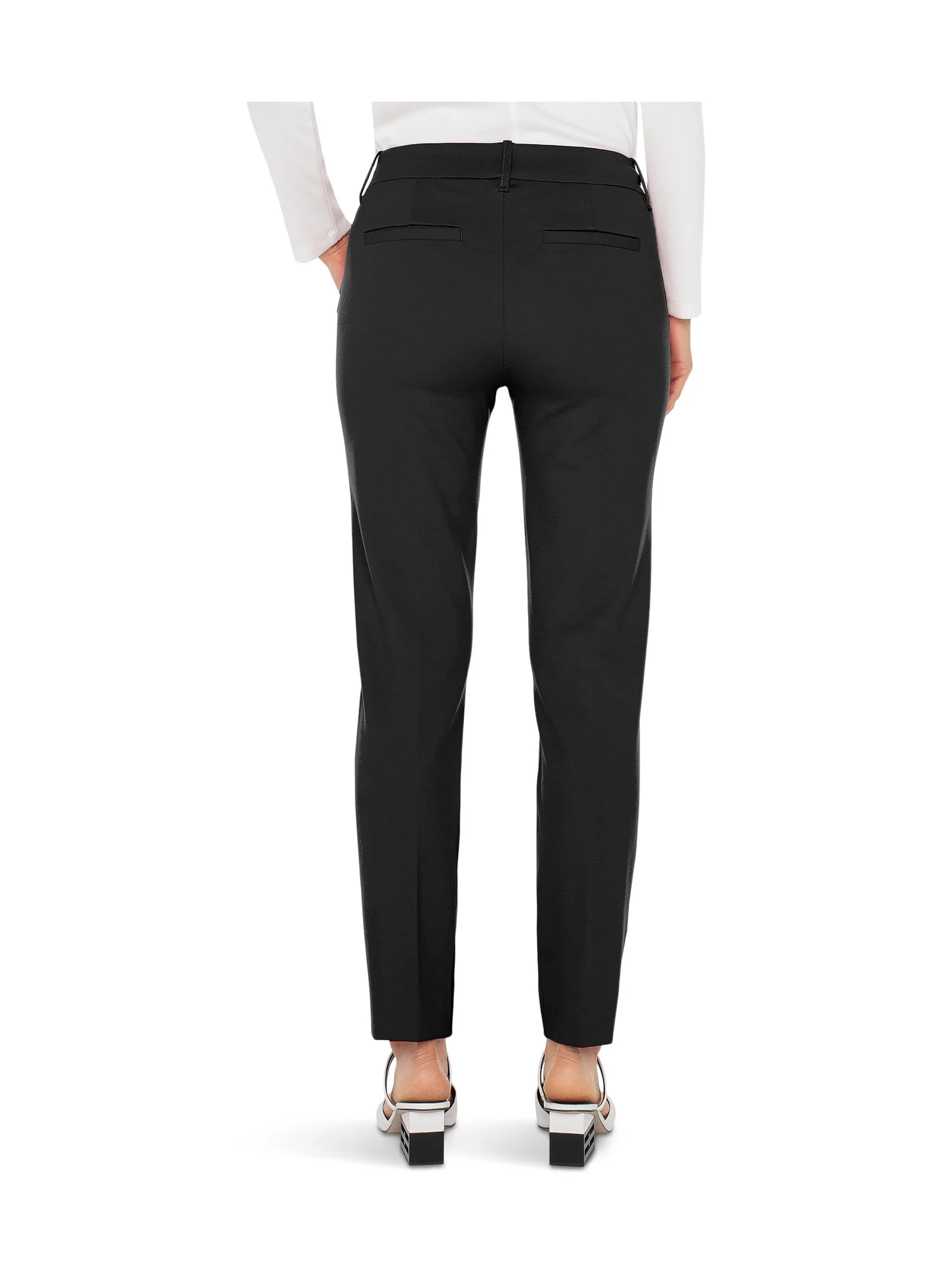 Брюки Liverpool Los Angeles Gemma Mid-rise Cigarette Trouser 28" Inseam — изображение 2 из 3, черный
