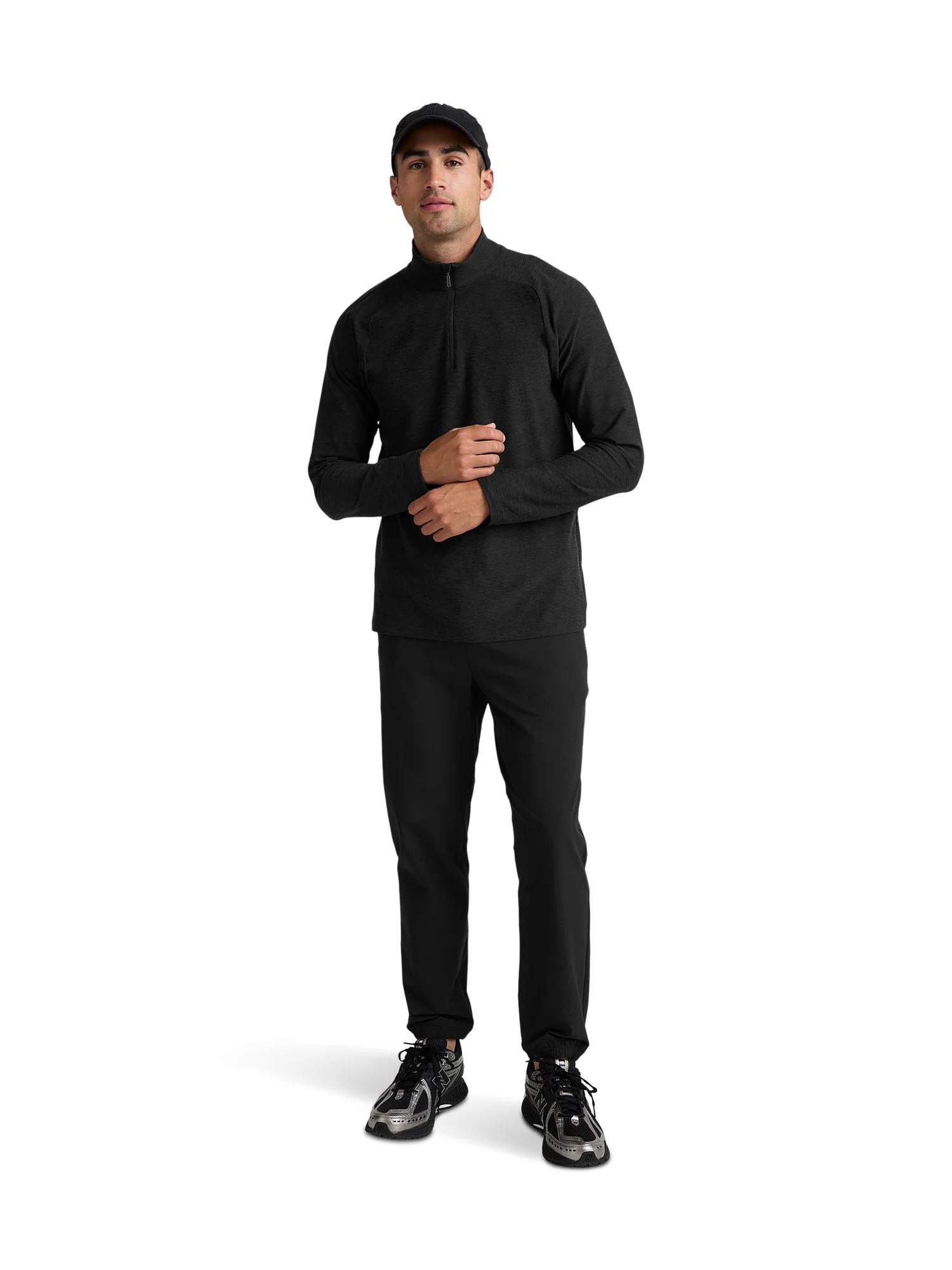 Пуловер Beyond Yoga Spacedye Terrain Quarter Zip Pullover — изображение 5 из 5, самая темная ночь