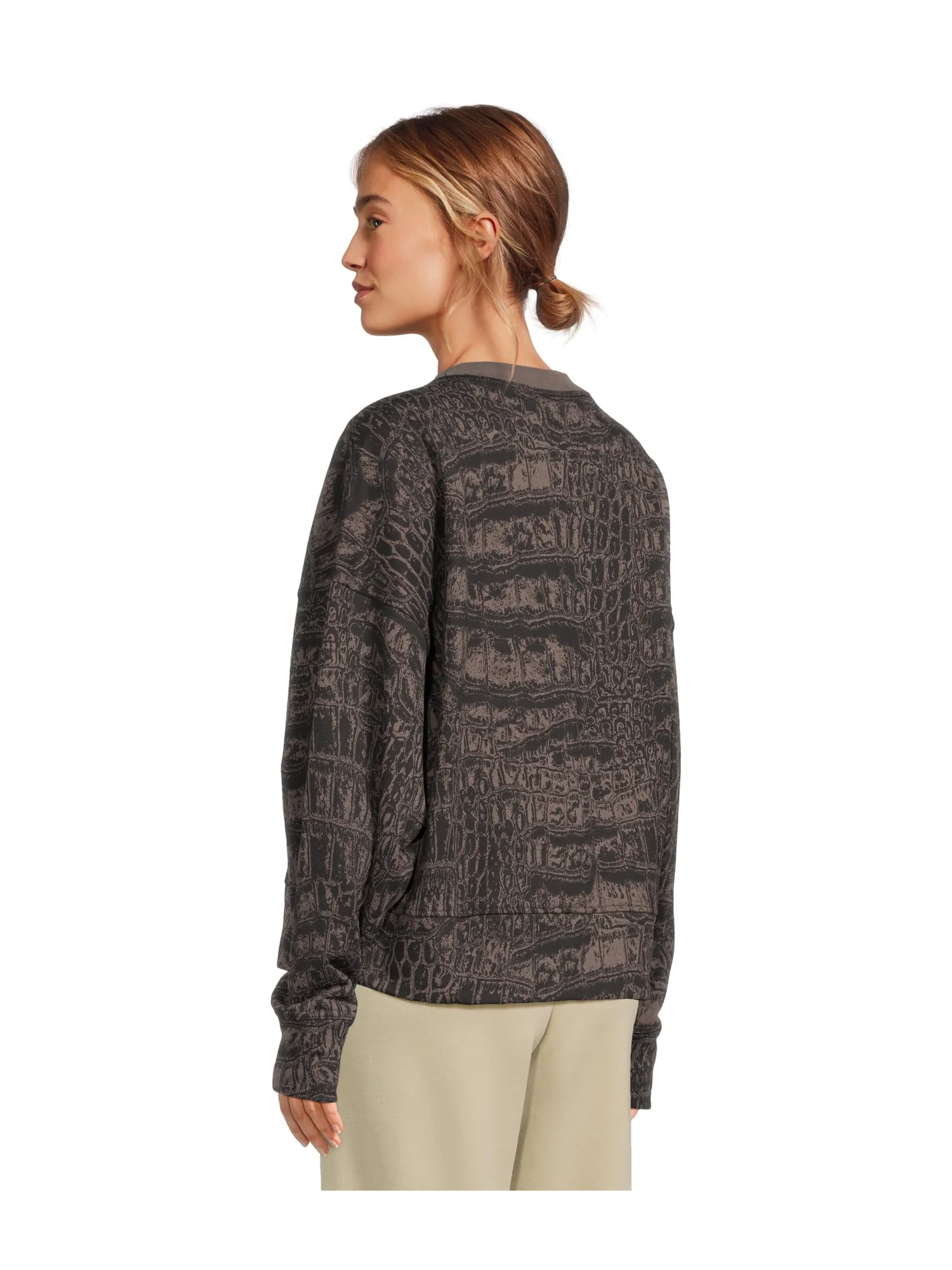 Толстовка adidas by Stella McCartney Loose Sweatshirt Printed JN2215 — изображение 3 из 5, серый