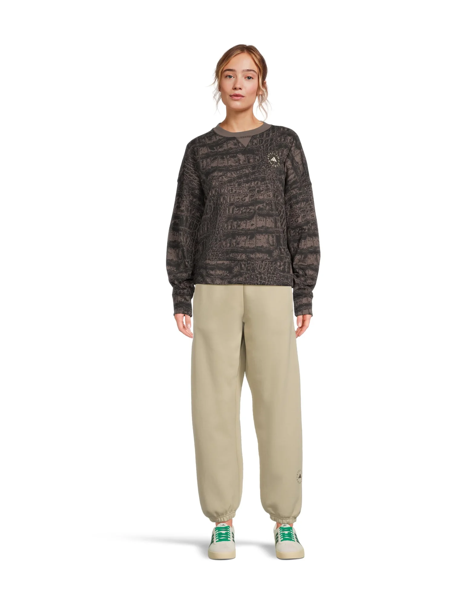 Толстовка adidas by Stella McCartney Loose Sweatshirt Printed JN2215 — изображение 5 из 5, серый