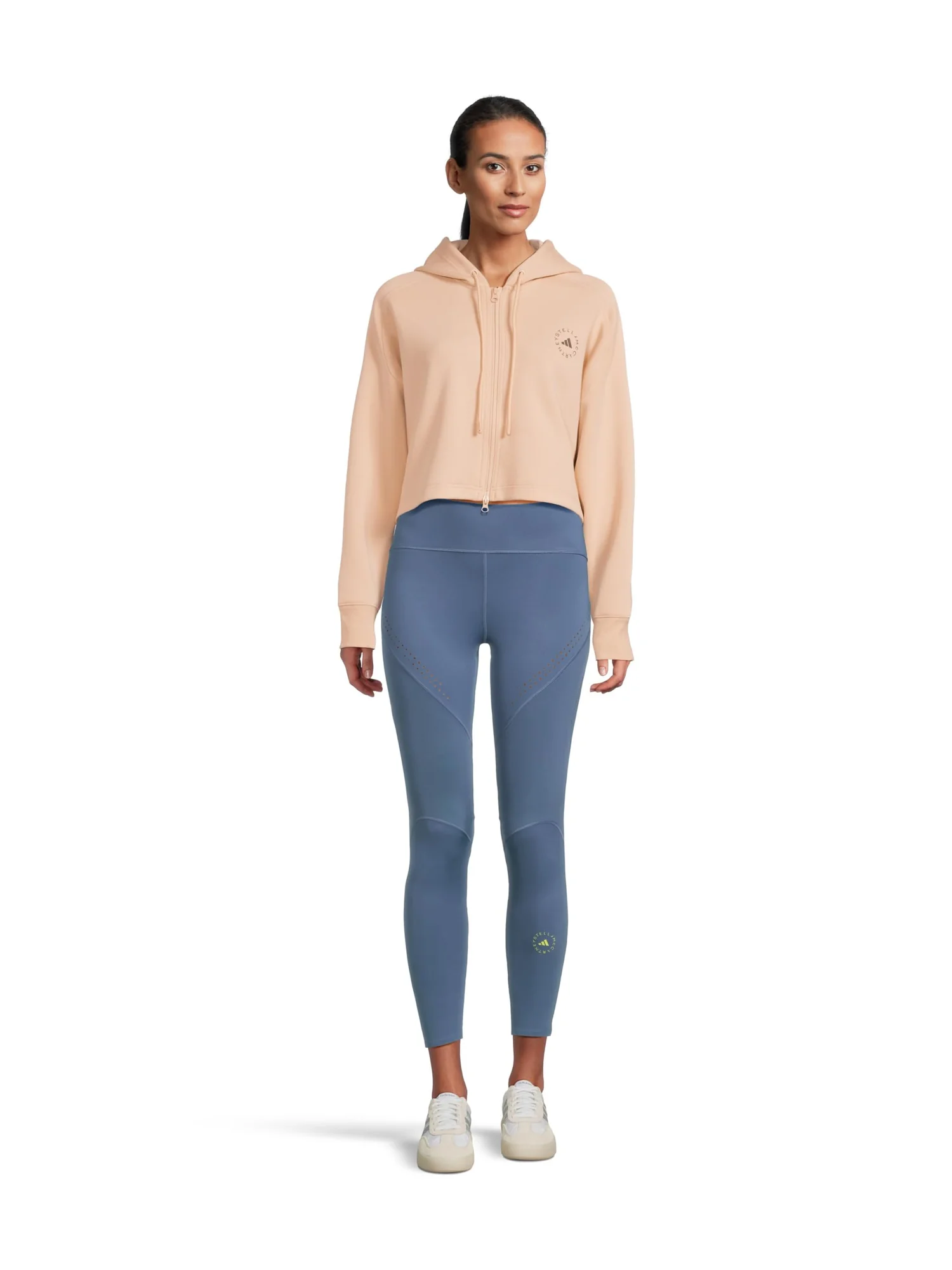 Худи adidas by Stella McCartney Sportswear Cropped Hoodie JW4690 — изображение 5 из 5, пудровый