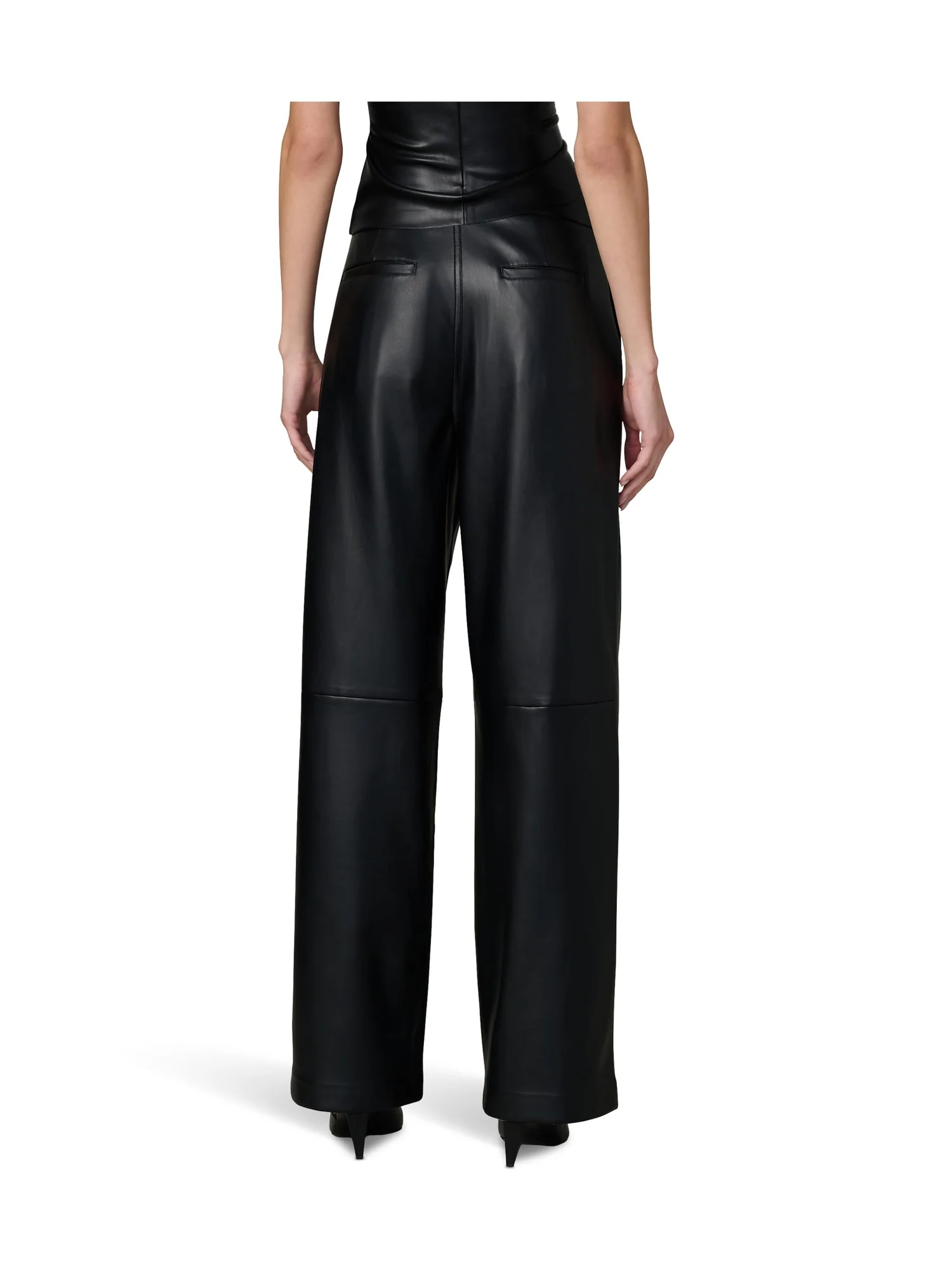 Джинсы Joe's Jeans The Vegan Leather Trousers — изображение 2 из 3, черный