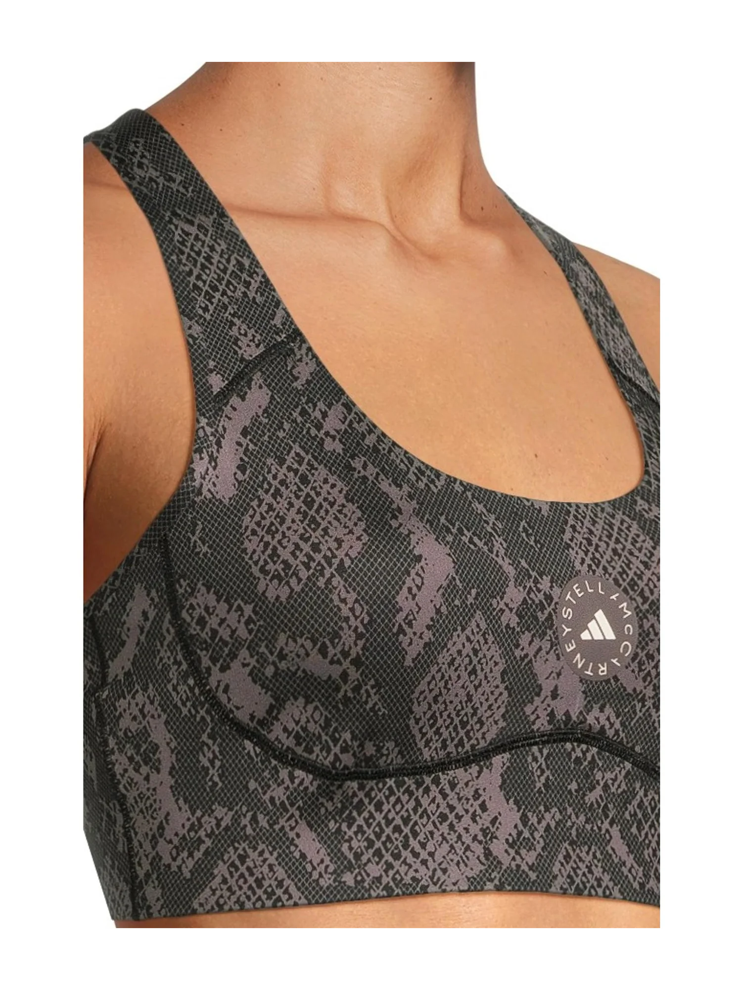Бюстгальтер adidas by Stella McCartney Power Impact Training Bra Medium Support Printed JW4542 — изображение 4 из 5