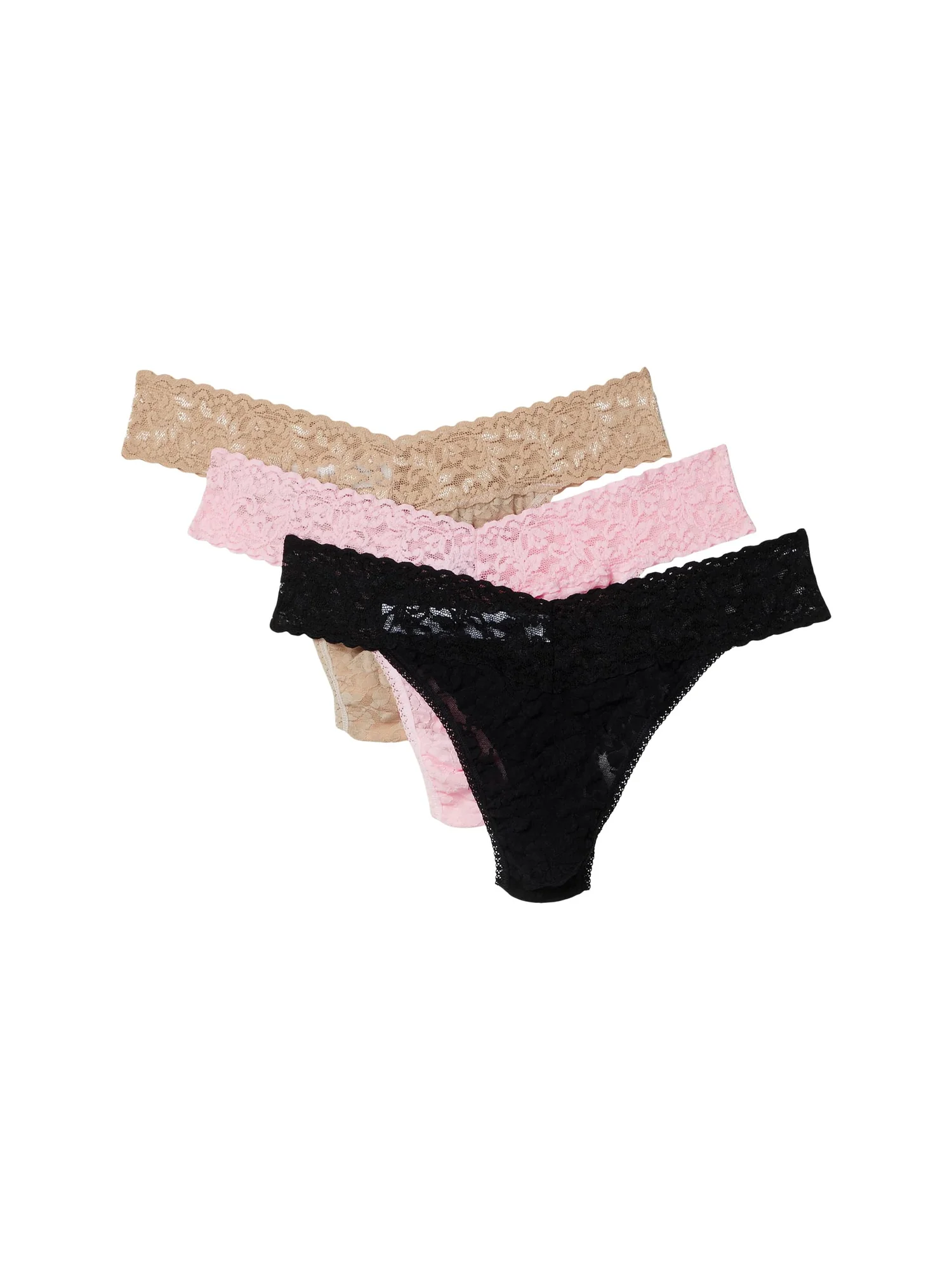 Стринги Hanky Panky 3-Pack Original Rise Thong — изображение 1 из 2, черный