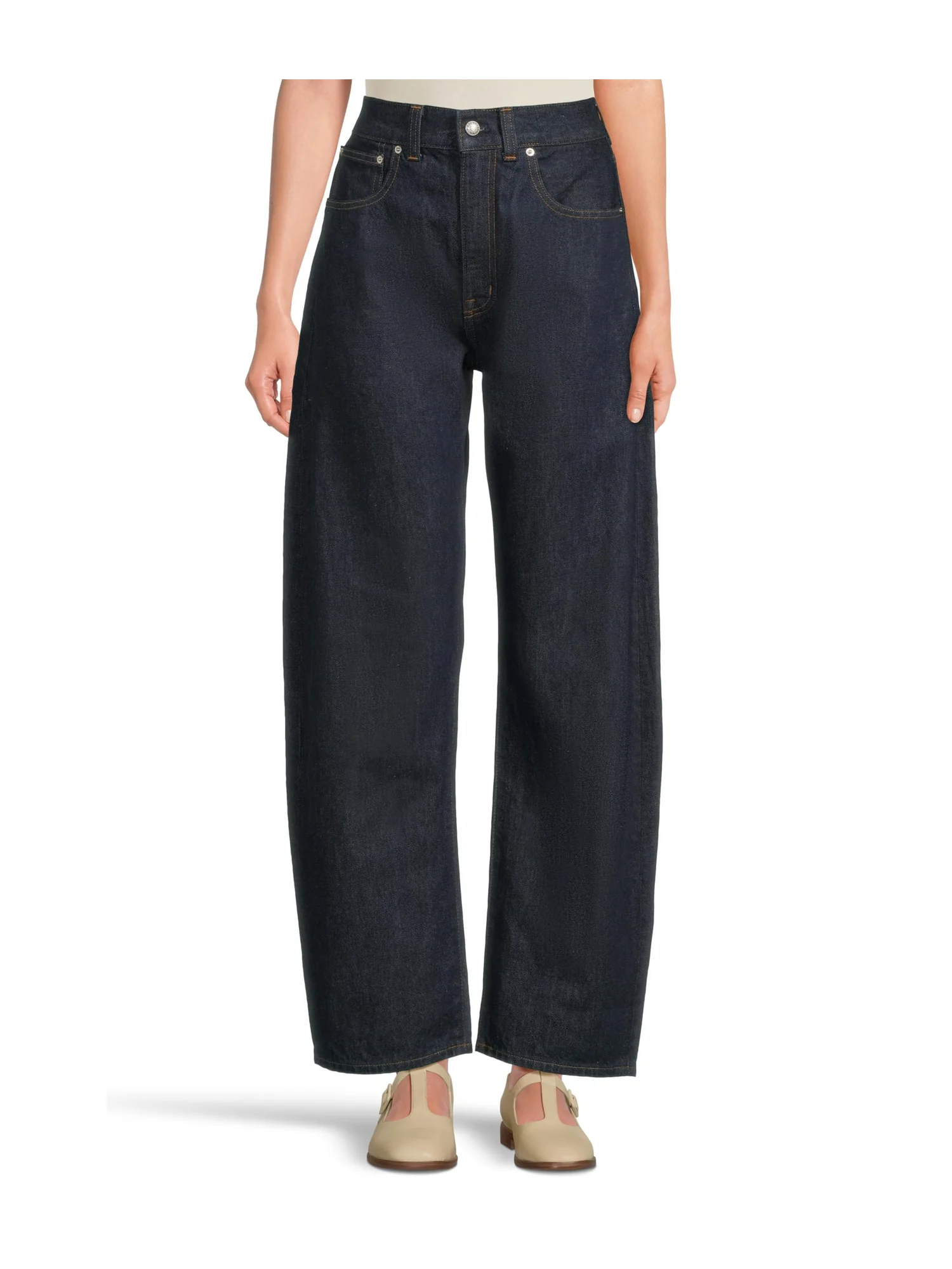 Джинсы Madewell The Balloon Jean In Rinse Wash — красный