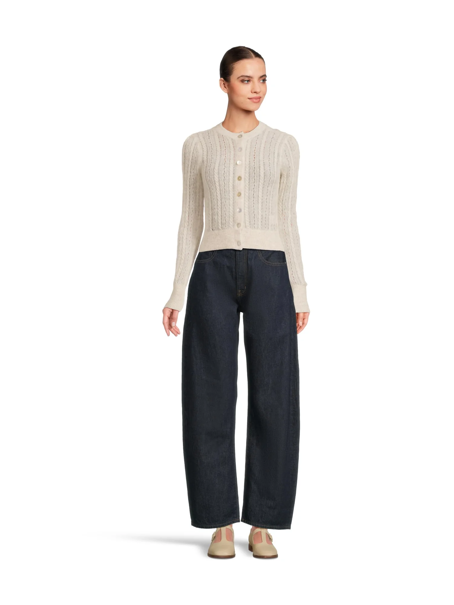 Джинсы Madewell The Balloon Jean In Rinse Wash — изображение 5 из 5, красный