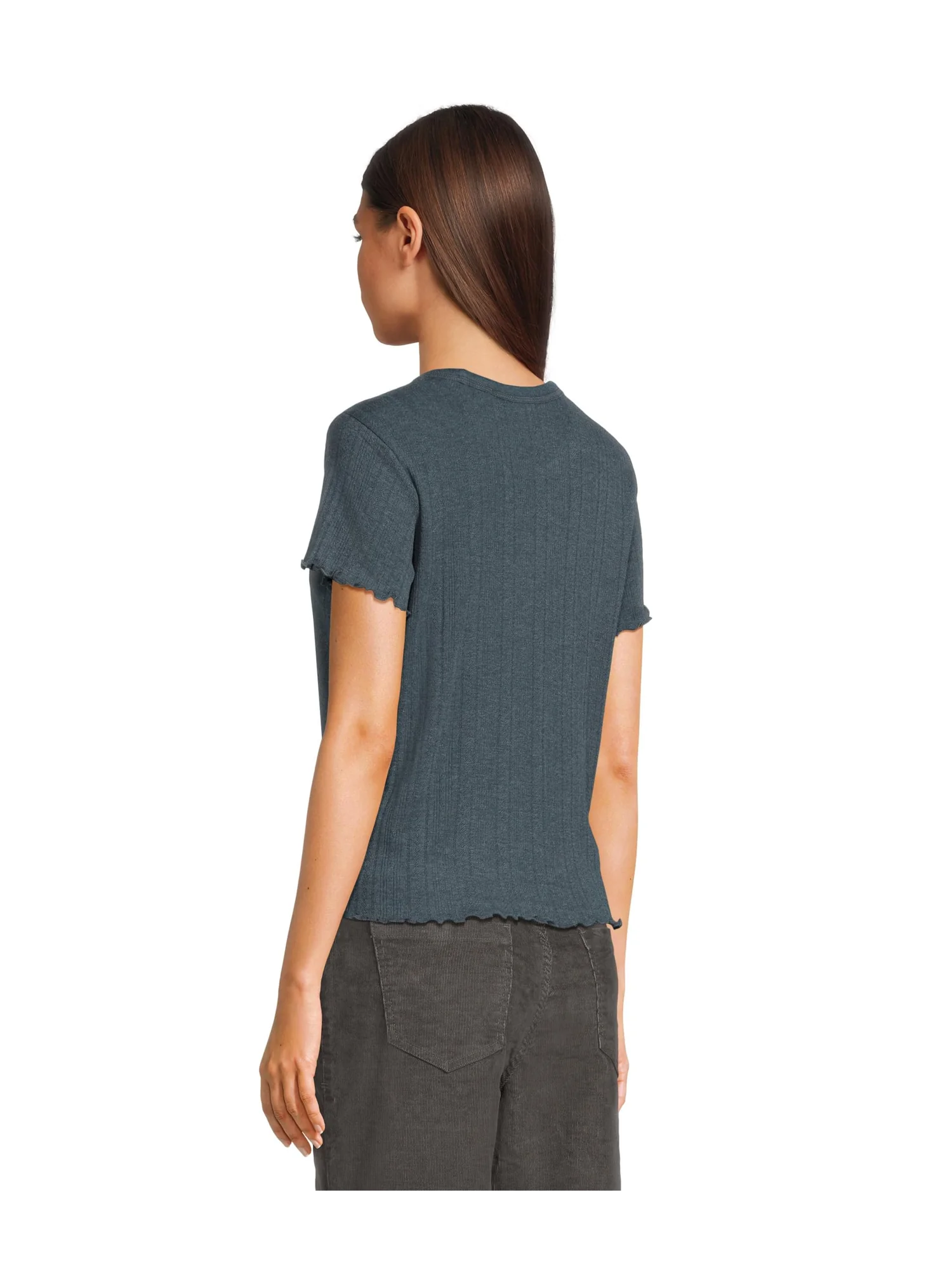 Футболка Toad&Co Foothill Pointelle Short Sleeve Baby Tee — изображение 3 из 5, синий