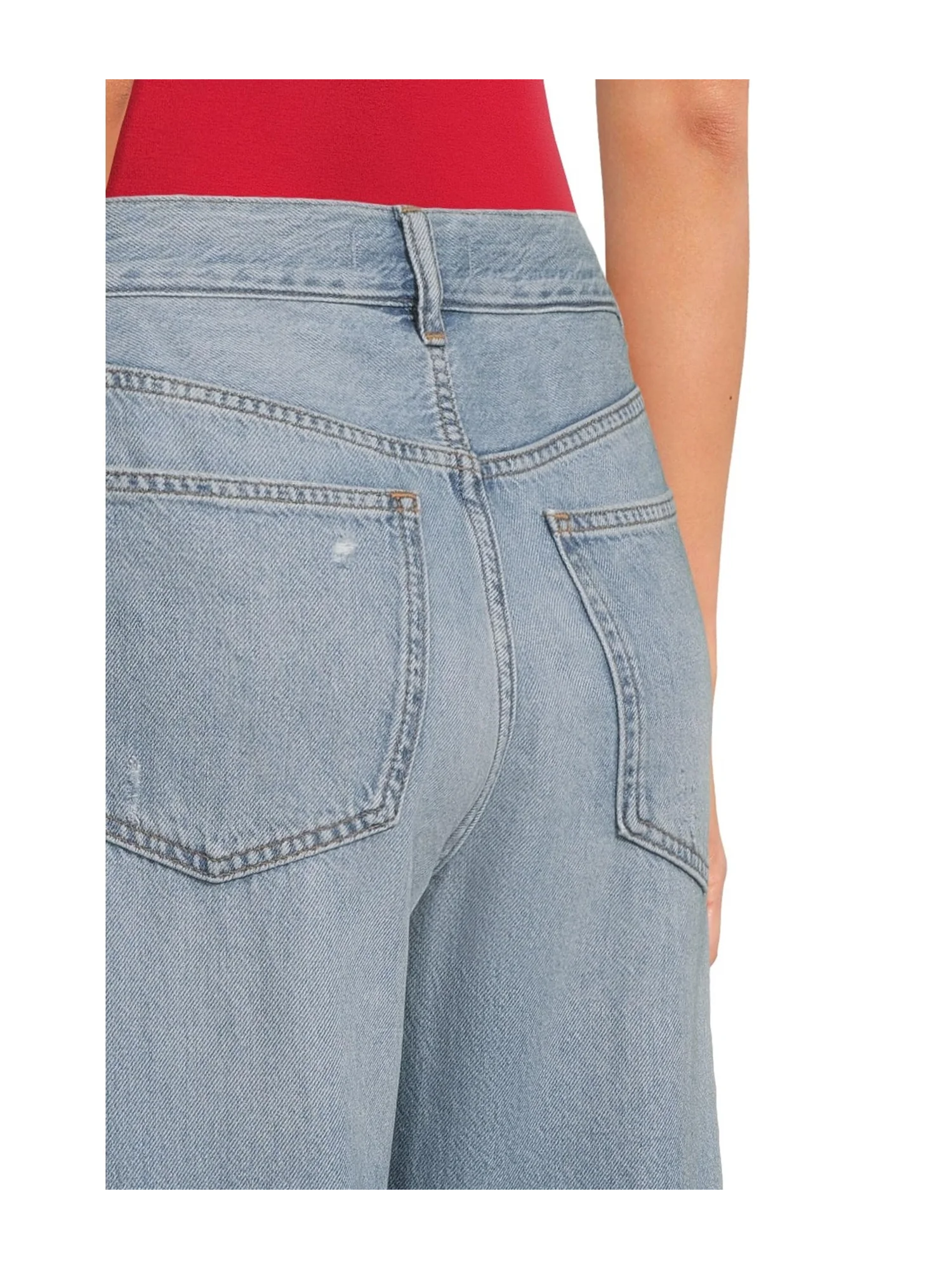 Джинсы Madewell Pv Wide In Airy Denim Northridge Wash, цвет Northridge Wash — изображение 4 из 5
