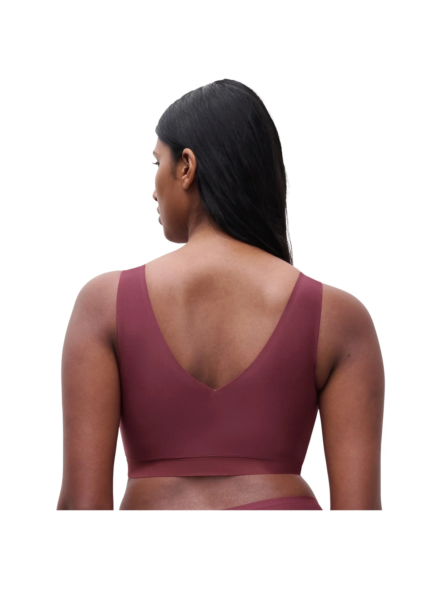 Бюстгальтер Chantelle Softstretch Padded V-neck Bra Top, цвет Sienna — изображение 2 из 3