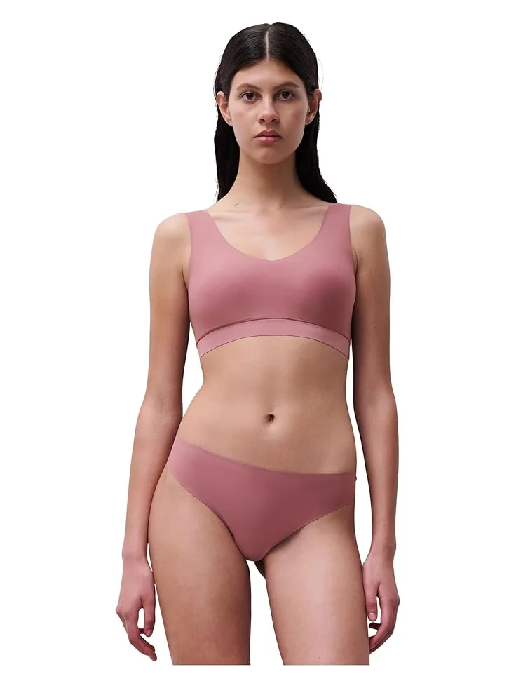 Женский топ-бюстгальтер Chantelle Softstretch с мягкой чашкой и V-образным вырезом — изображение 1 из 2, розовый