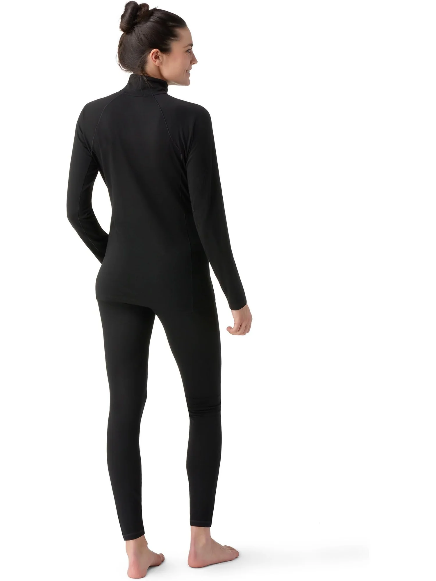 Базовый слой Smartwool Classic All-Season Merino Base Layer 1/4 Zip — изображение 2 из 2, черный