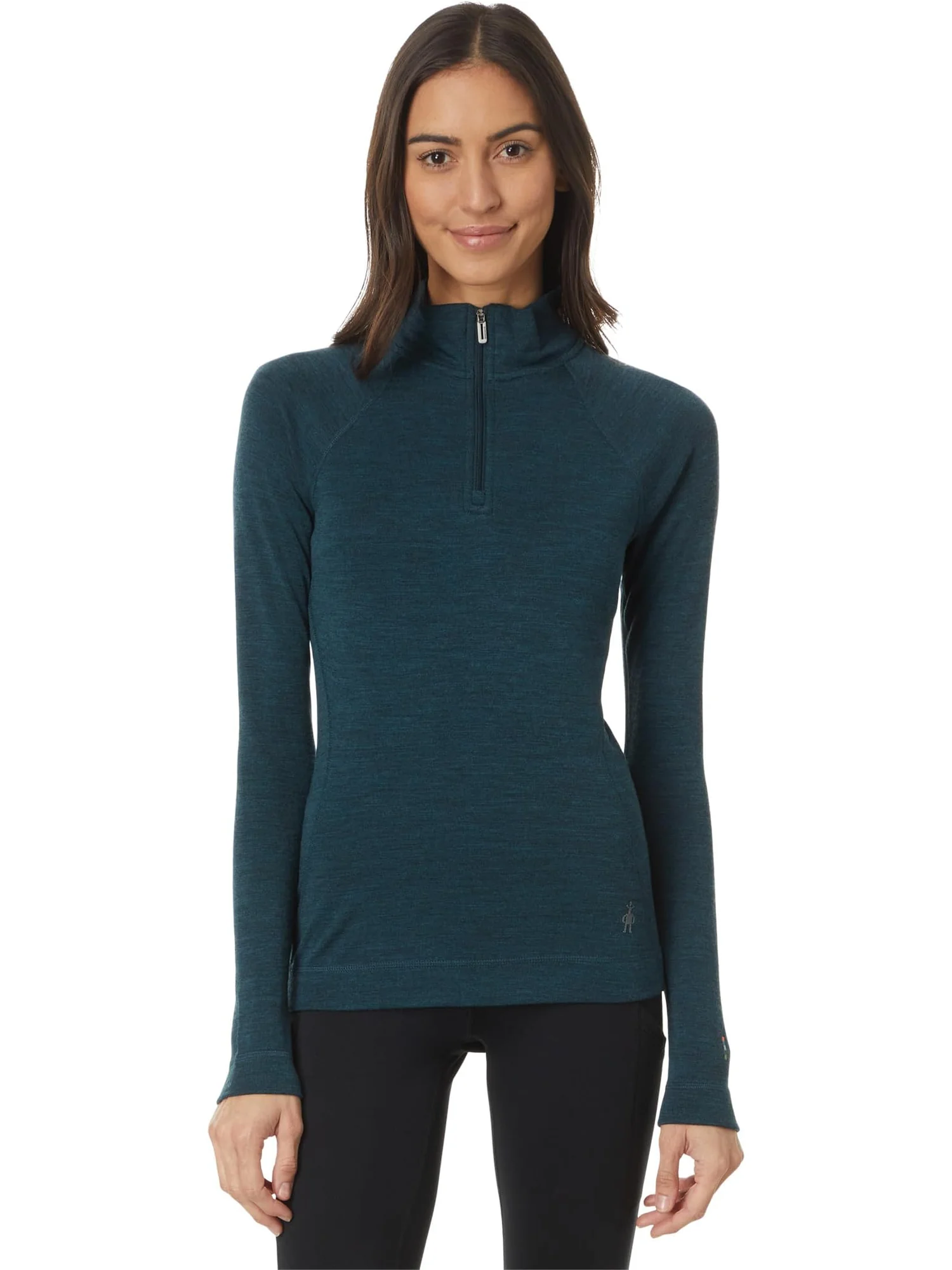 Базовый слой Smartwool Classic Thermal Merino Base Layer 1/4 Zip — изображение 1 из 4, синий
