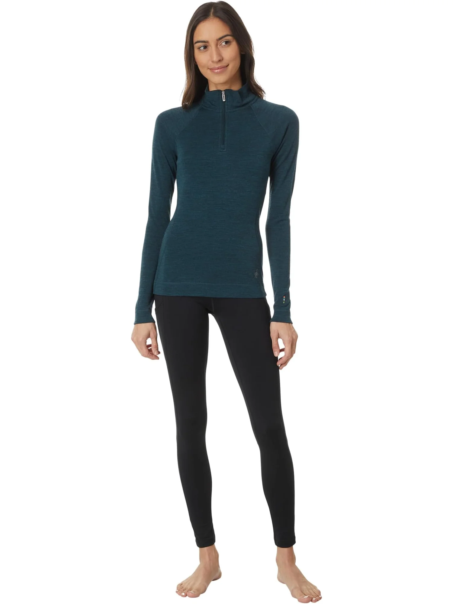 Базовый слой Smartwool Classic Thermal Merino Base Layer 1/4 Zip — изображение 4 из 4, синий