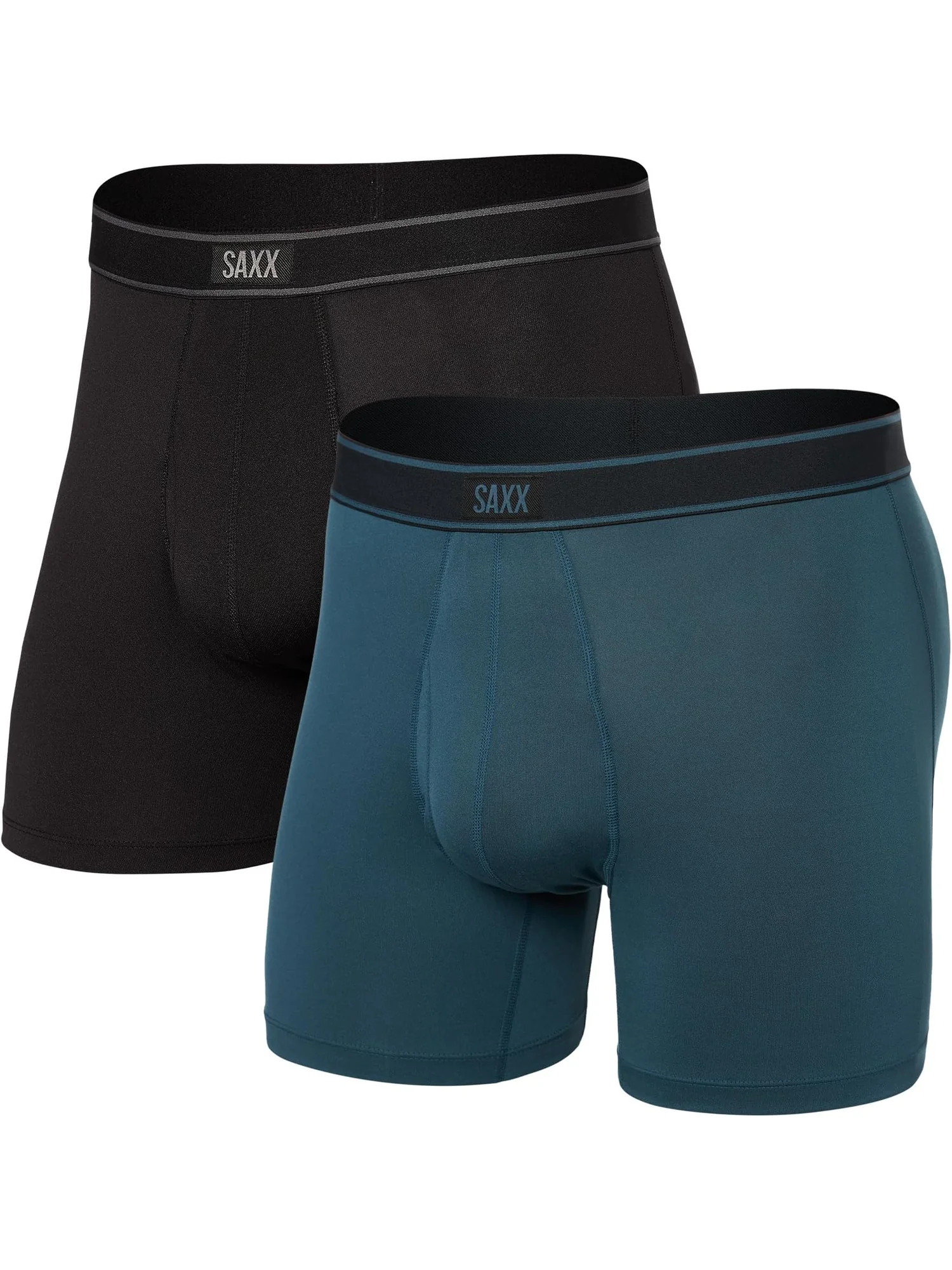 Боксеры SAXX UNDERWEAR Daytripper Boxer Brief Fly 2-Pack — черный