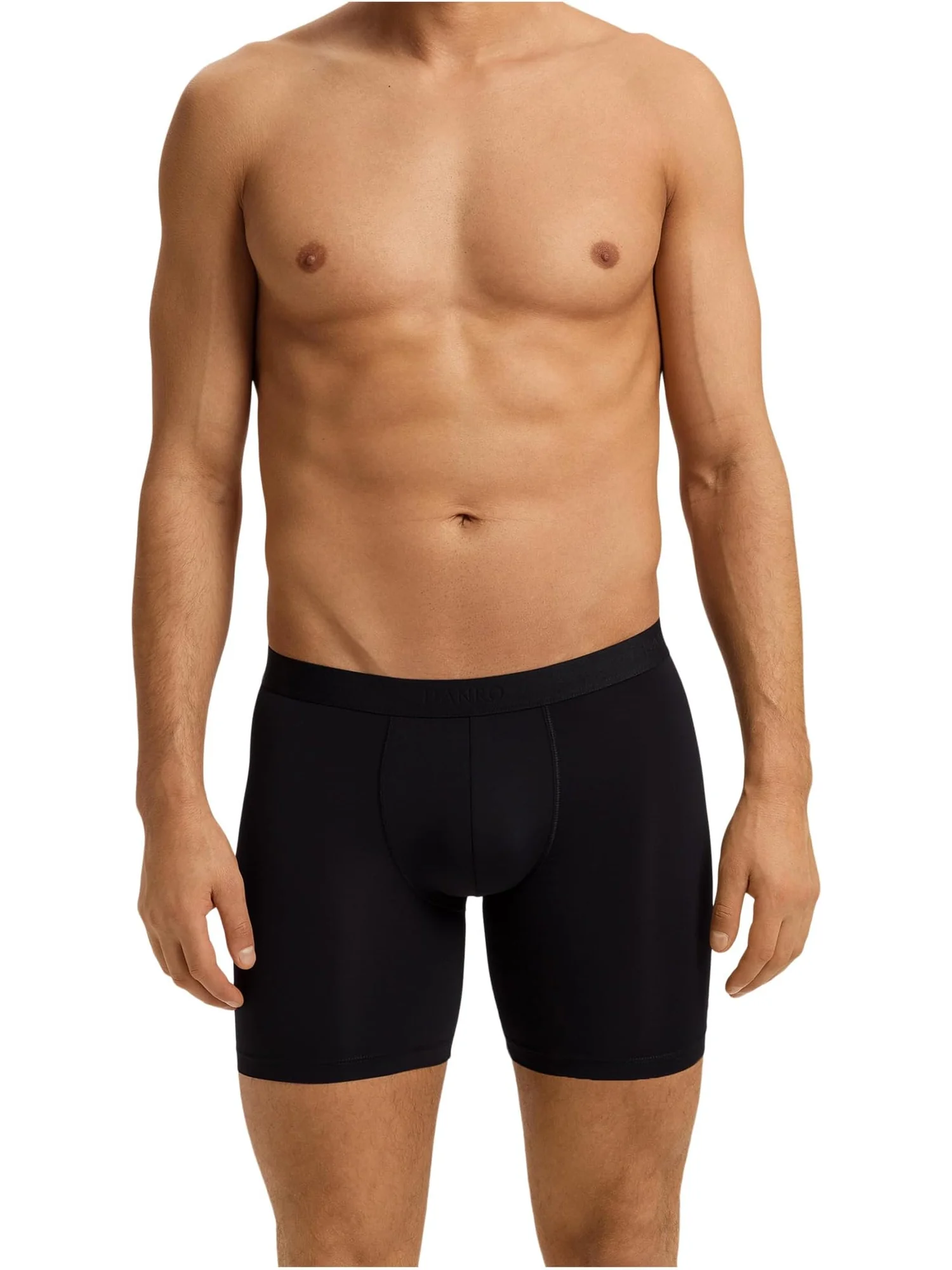 Боксеры Hanro Micro Touch Long Leg Boxer Brief — изображение 1 из 2, черный