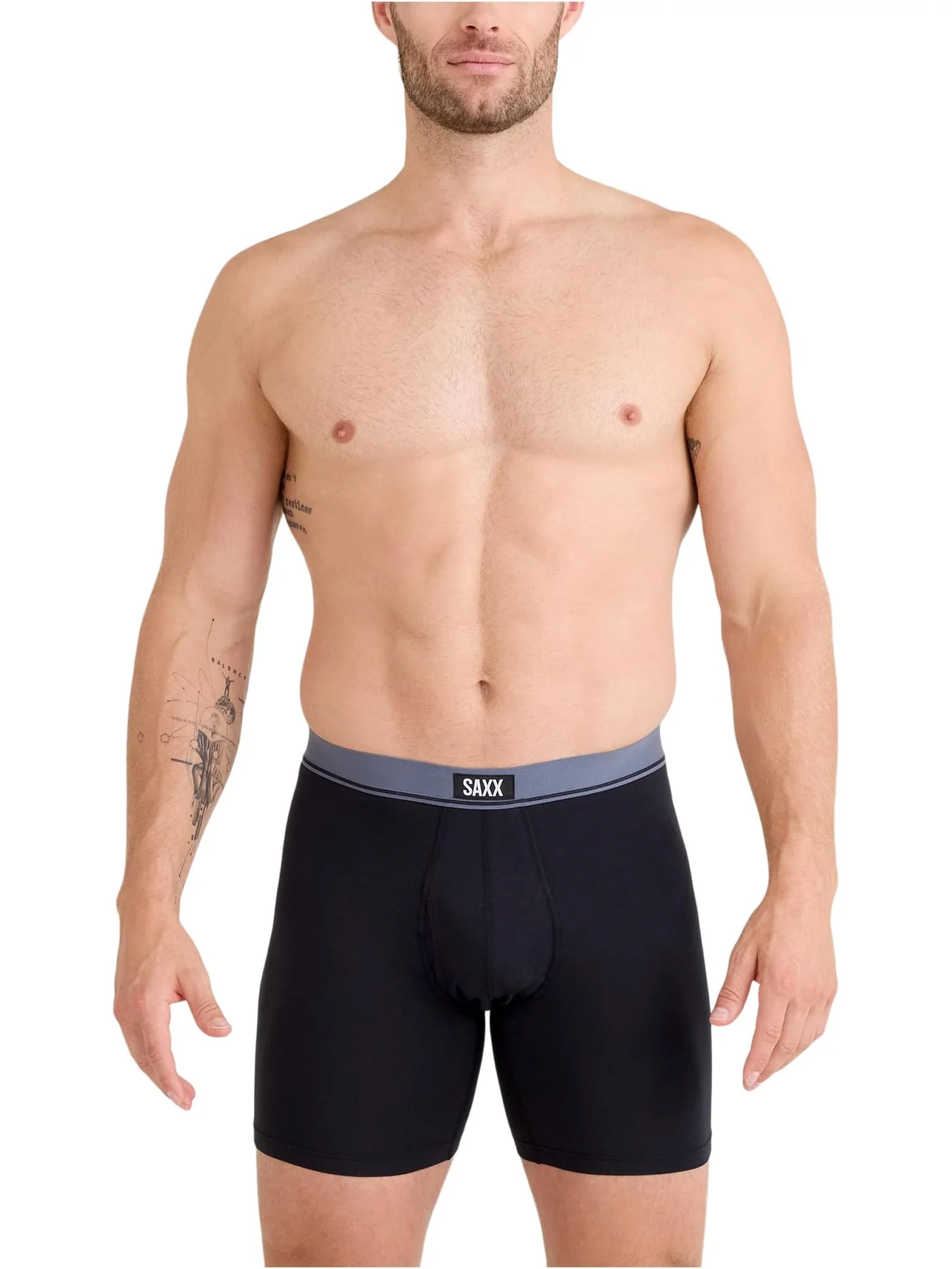 Боксеры SAXX UNDERWEAR Essential Cotton Boxer Brief Fly 3-Pack — изображение 2 из 4, красный/темно-синий