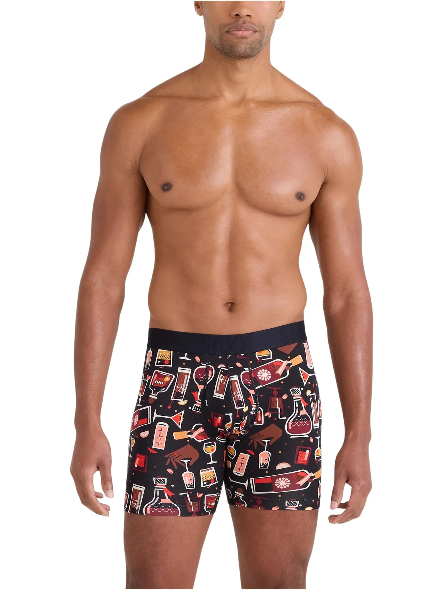 Боксеры SAXX UNDERWEAR Droptemp Cooling Cotton Boxer Brief Fly — изображение 1 из 2, черный