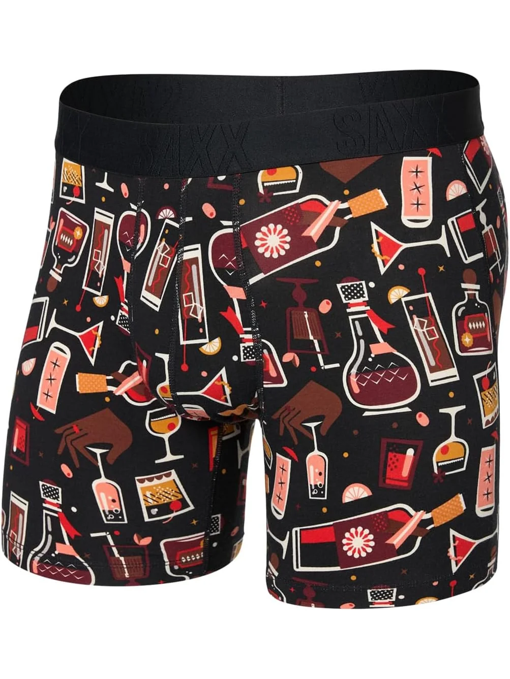 Боксеры SAXX UNDERWEAR Droptemp Cooling Cotton Boxer Brief Fly — изображение 2 из 2, черный