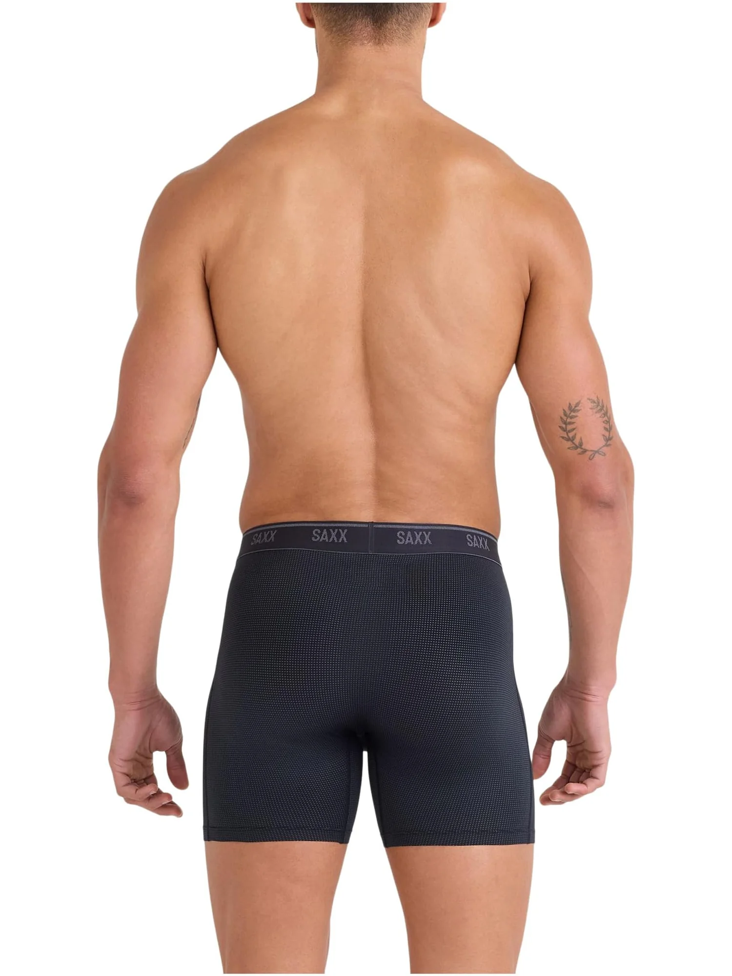 Боксеры SAXX UNDERWEAR Quest Quick-dry Mesh Boxer Brief Fly — изображение 2 из 2, черный