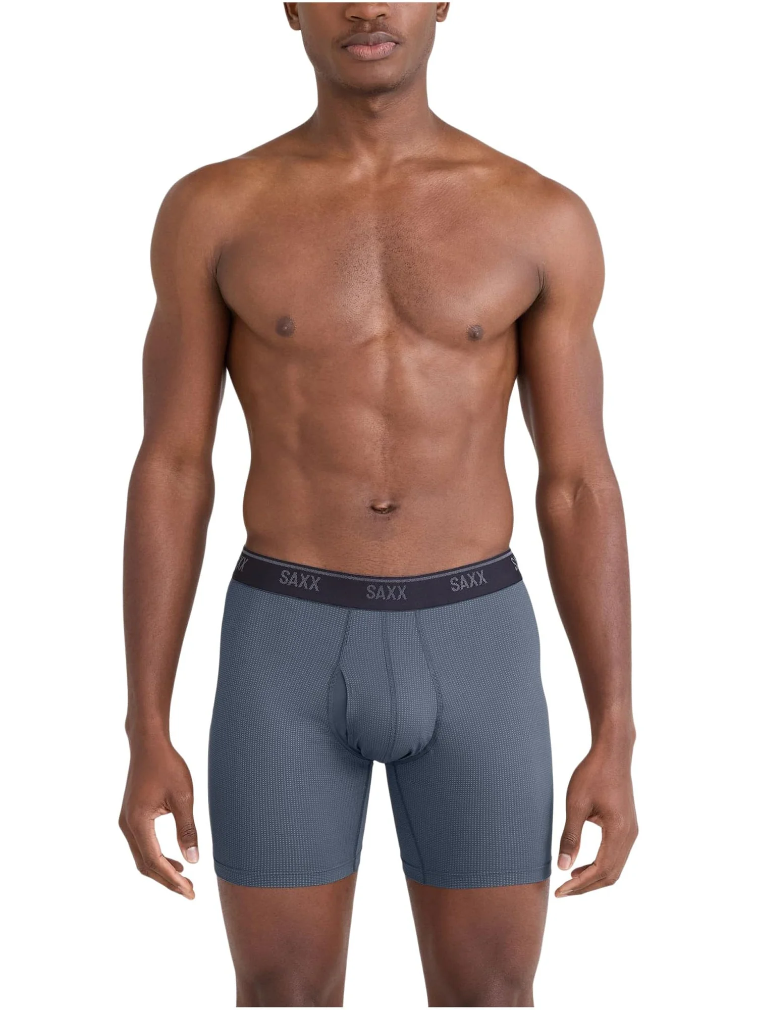 Боксеры SAXX UNDERWEAR Quest Quick-Dry Mesh Boxer Brief Fly 3-Pack — изображение 2 из 4, черный