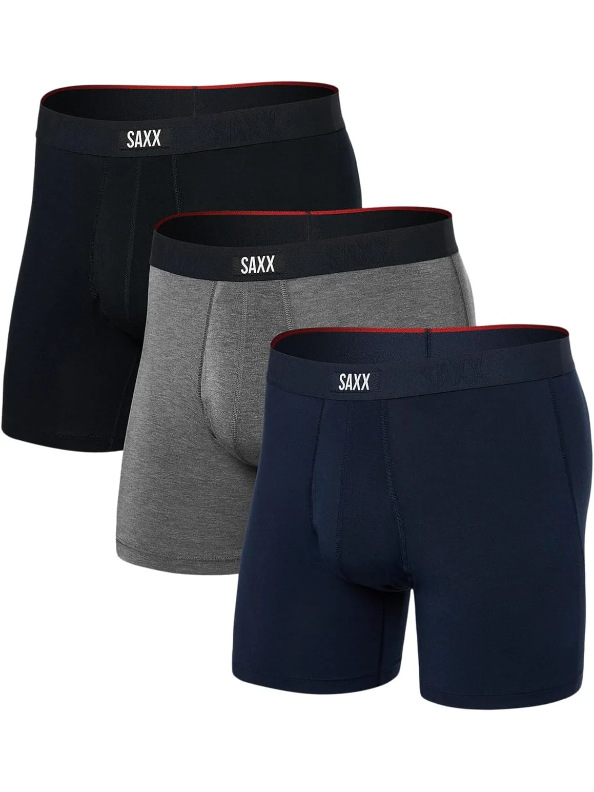 Боксеры SAXX UNDERWEAR Vibe Xtra Soft Comfort Boxer Brief Fly 3-Pack — изображение 1 из 1