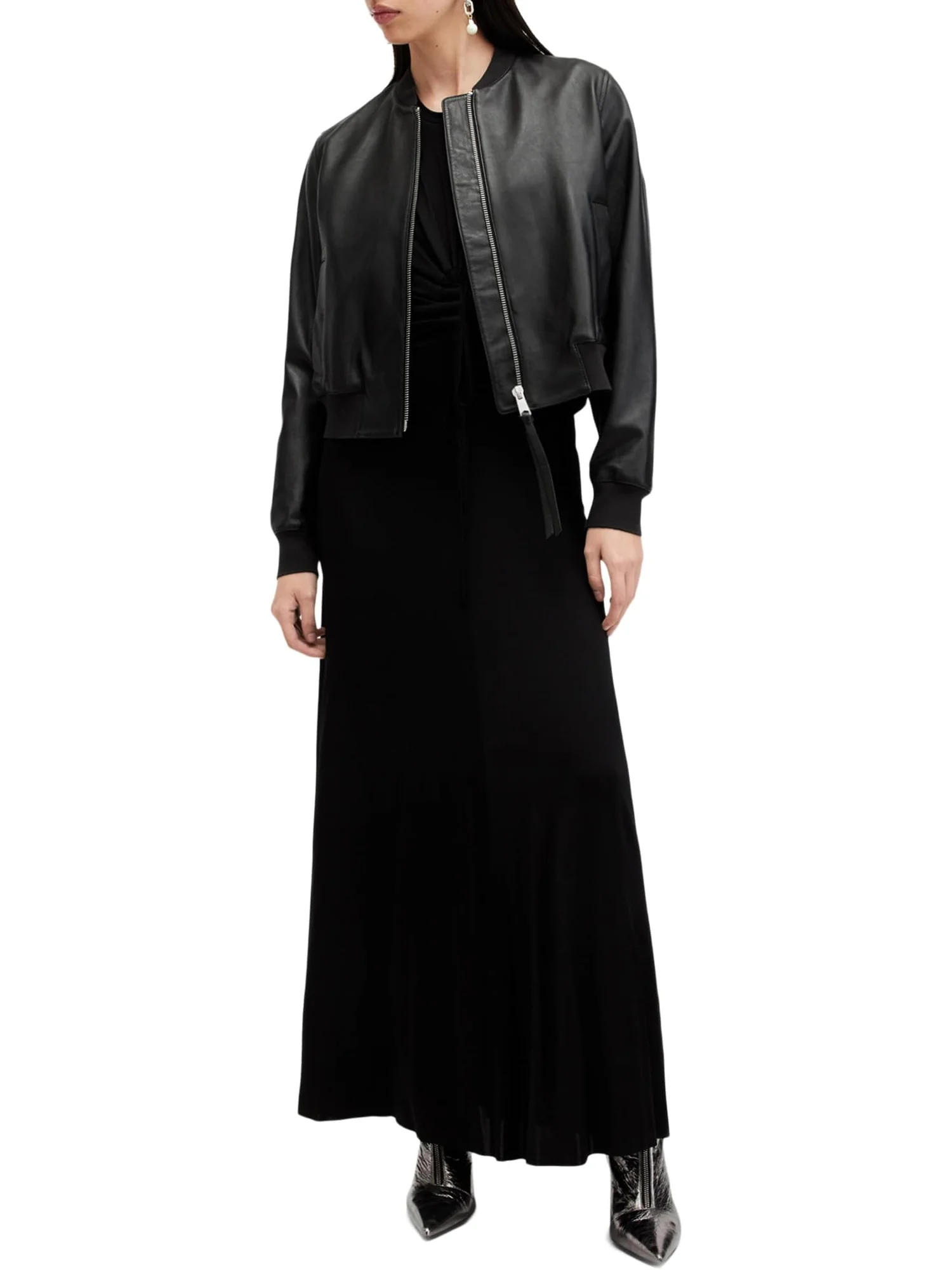 Бомбер AllSaints Orten Bomber — изображение 3 из 3, черный