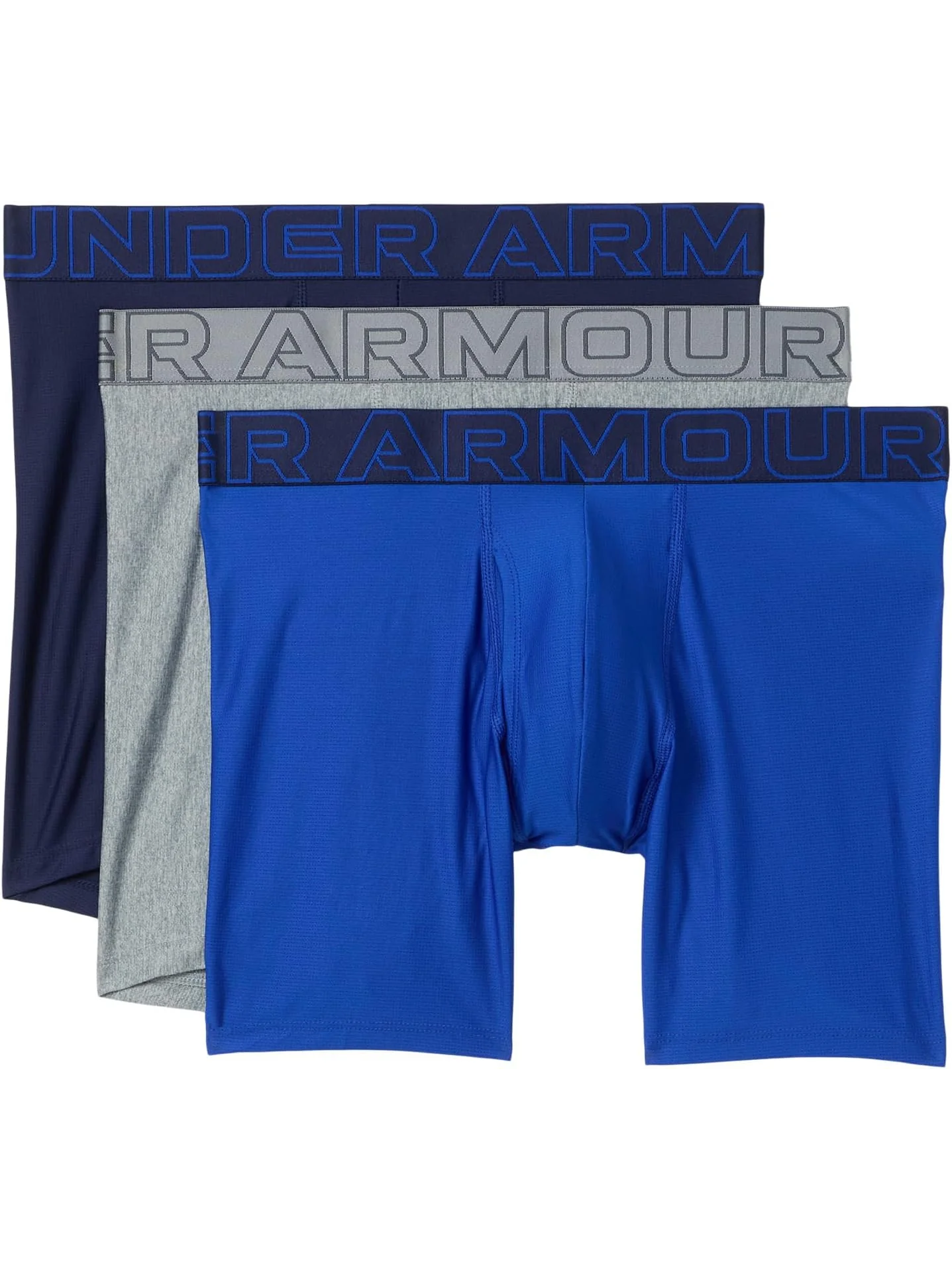 Комплект трусов Under Armour 3-Pack Performance Tech Mesh Solid 6" Boxer