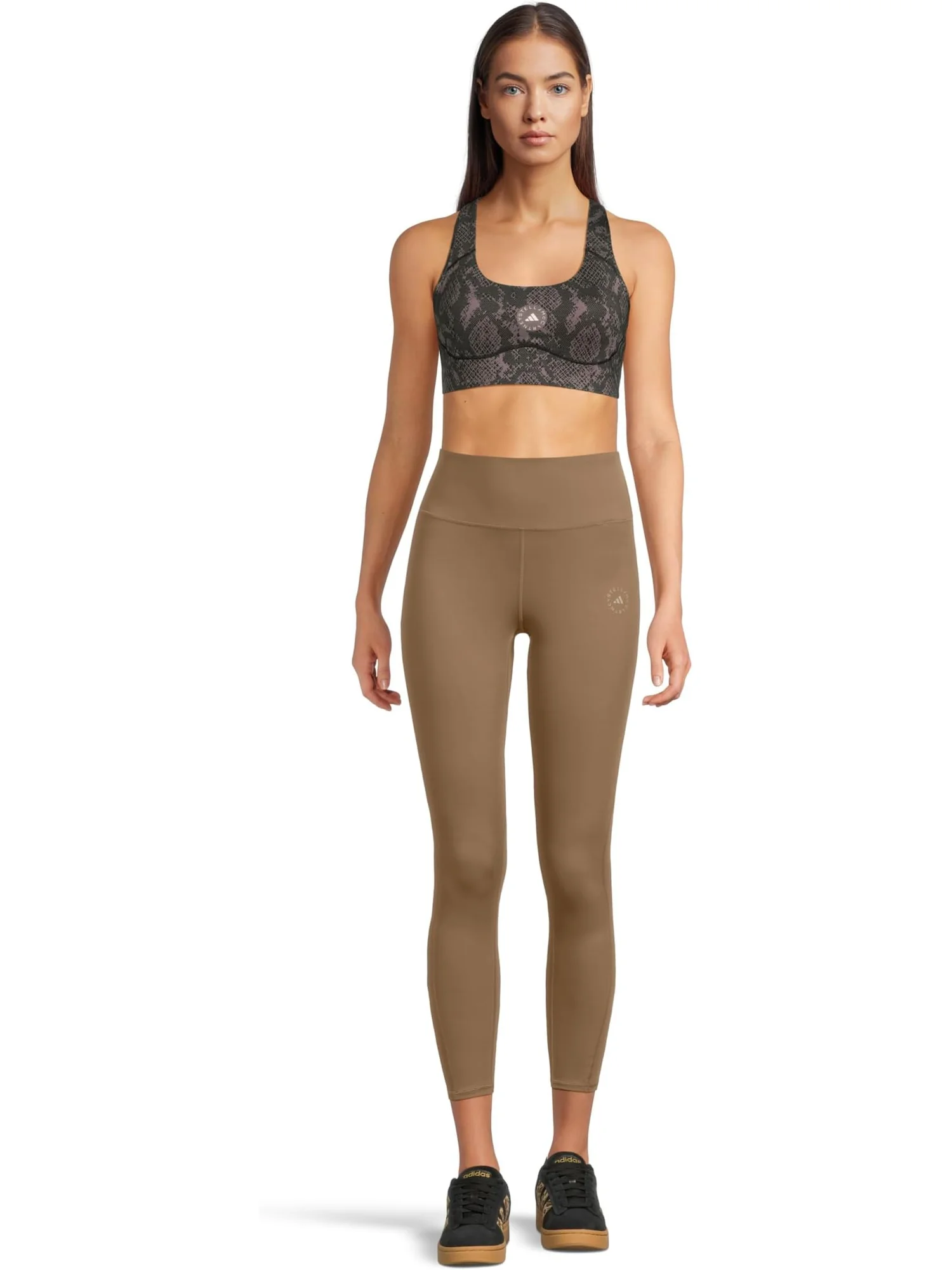 Брюки adidas by Stella McCartney Yoga 7/8 Leggings JW2001 — изображение 5 из 5, коричневый