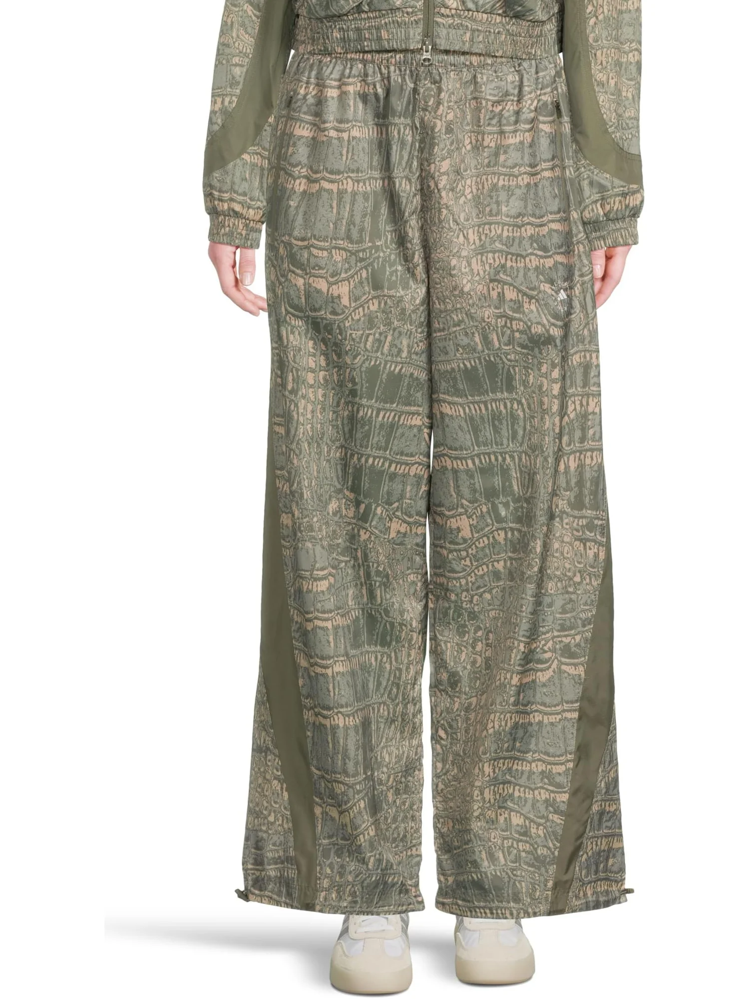 Брюки adidas by Stella McCartney Trackpants Printed JN2212 — изображение 1 из 5, зеленый серый