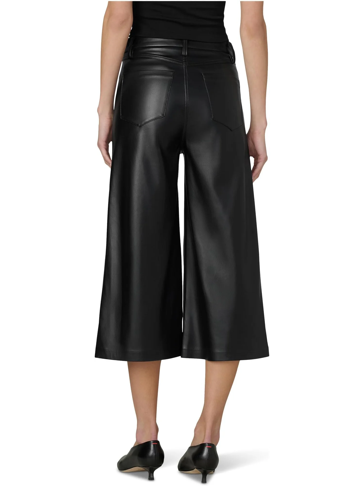 Брюки Joe's Jeans The Culotte Vegan Leather — изображение 2 из 5, черный