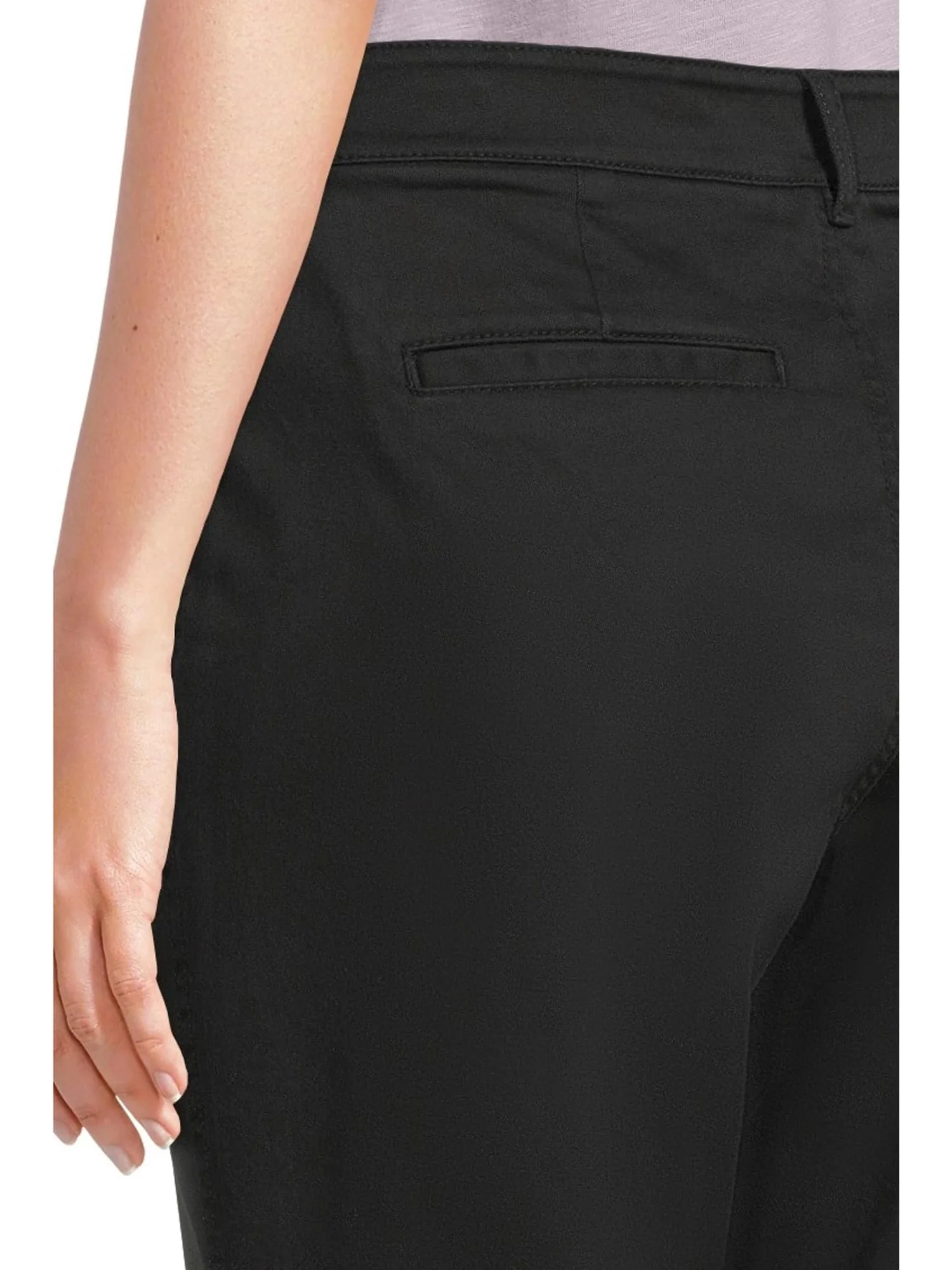 Брюки L.L.Bean Comfort Stretch Pants Mid-Rise Straight-Leg Chino — изображение 4 из 5, темный черный
