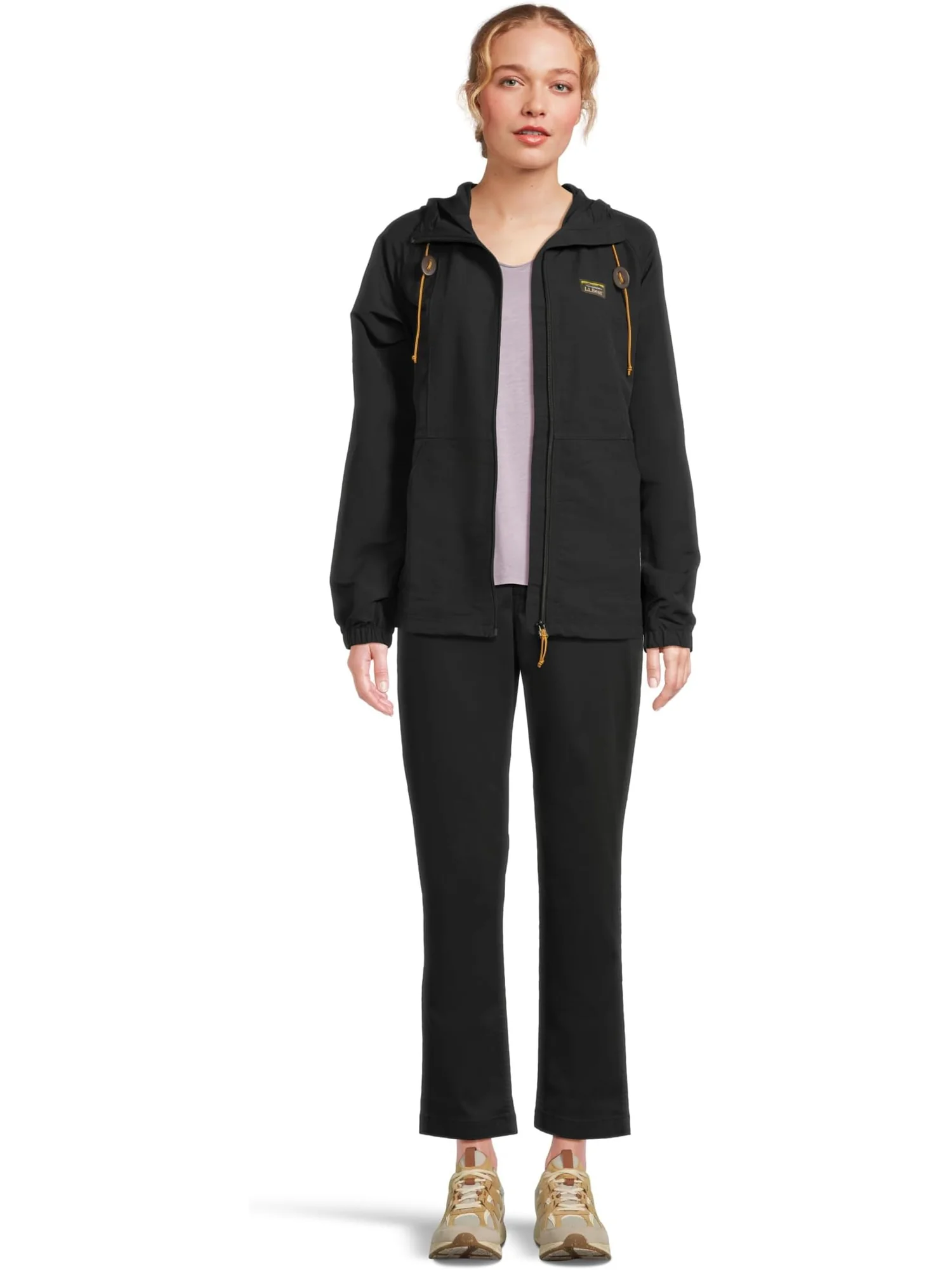 Брюки L.L.Bean Comfort Stretch Pants Mid-Rise Straight-Leg Chino — изображение 5 из 5, темный черный