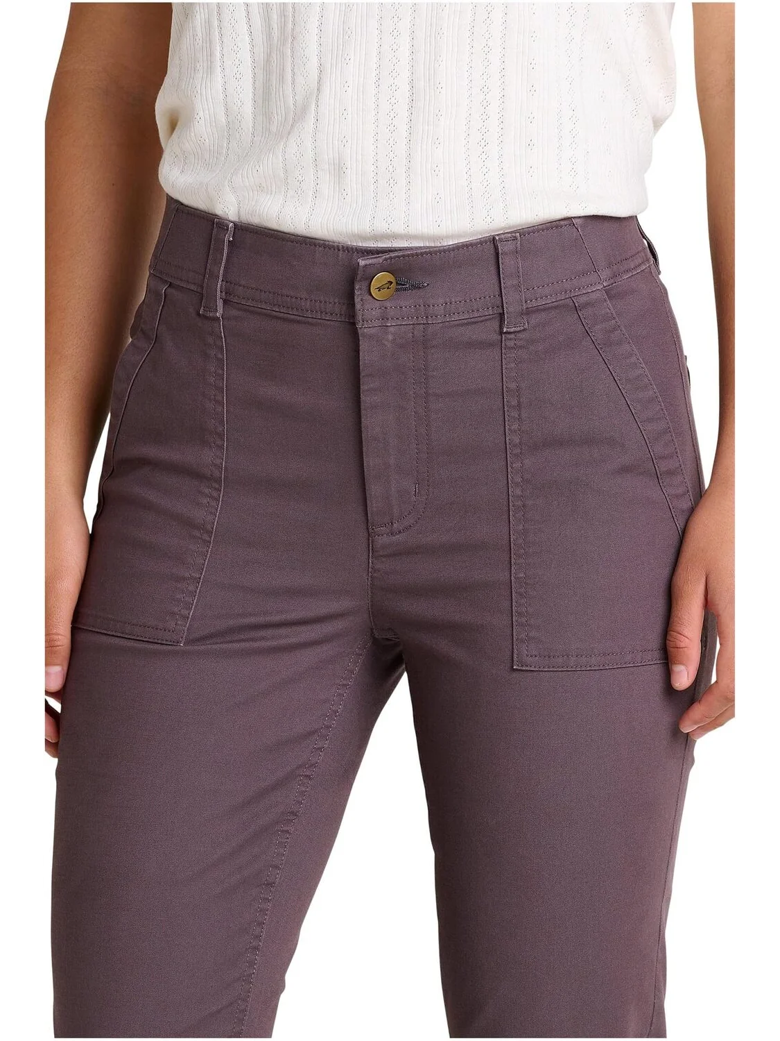 Брюки Toad&Co Earthworks Slim Pants — изображение 3 из 3, изюмный фиолетовый