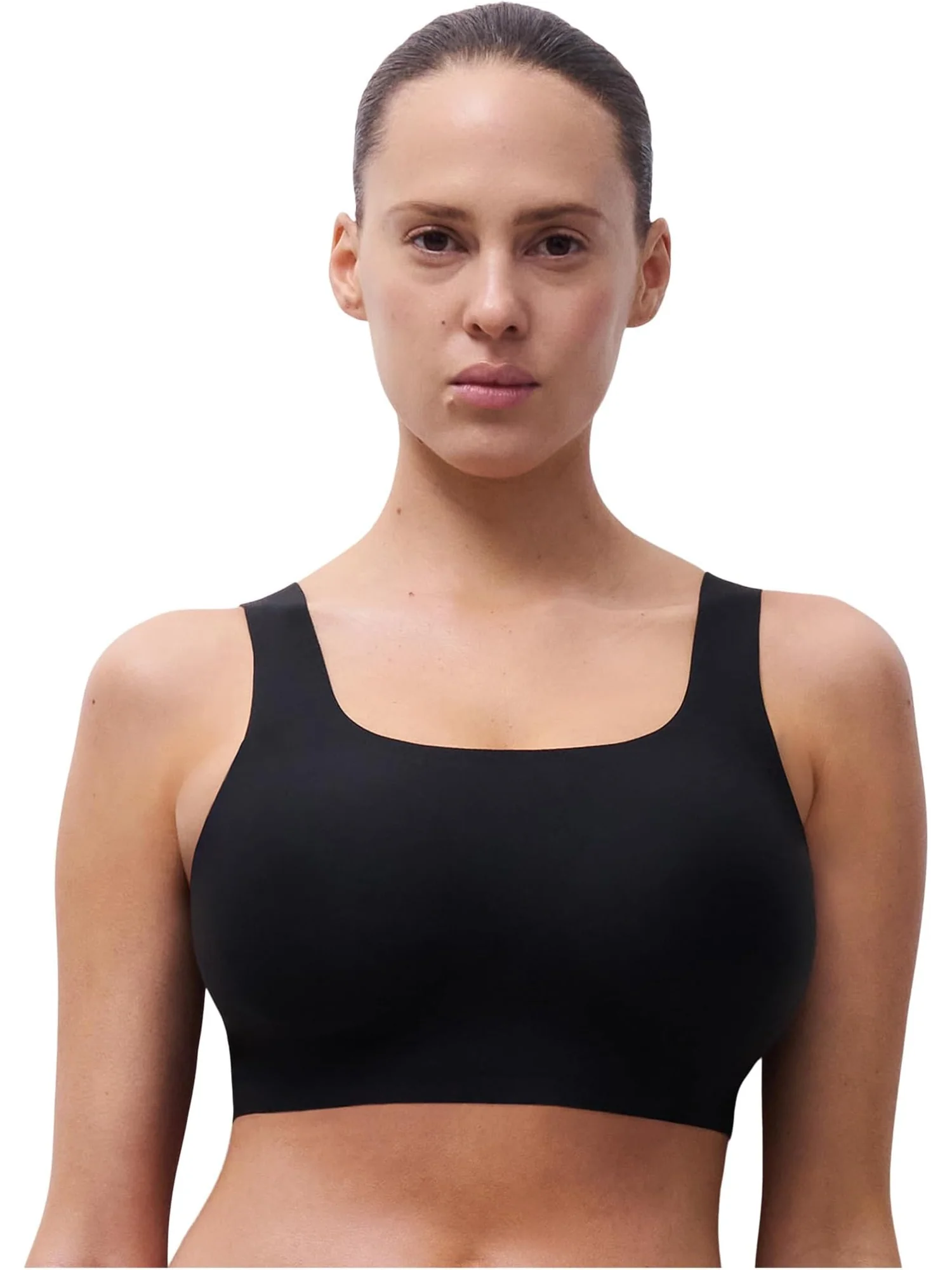 Бюстгальтер Chantelle Soft Stretch Scoop Neck Bralette — изображение 1 из 4, черный