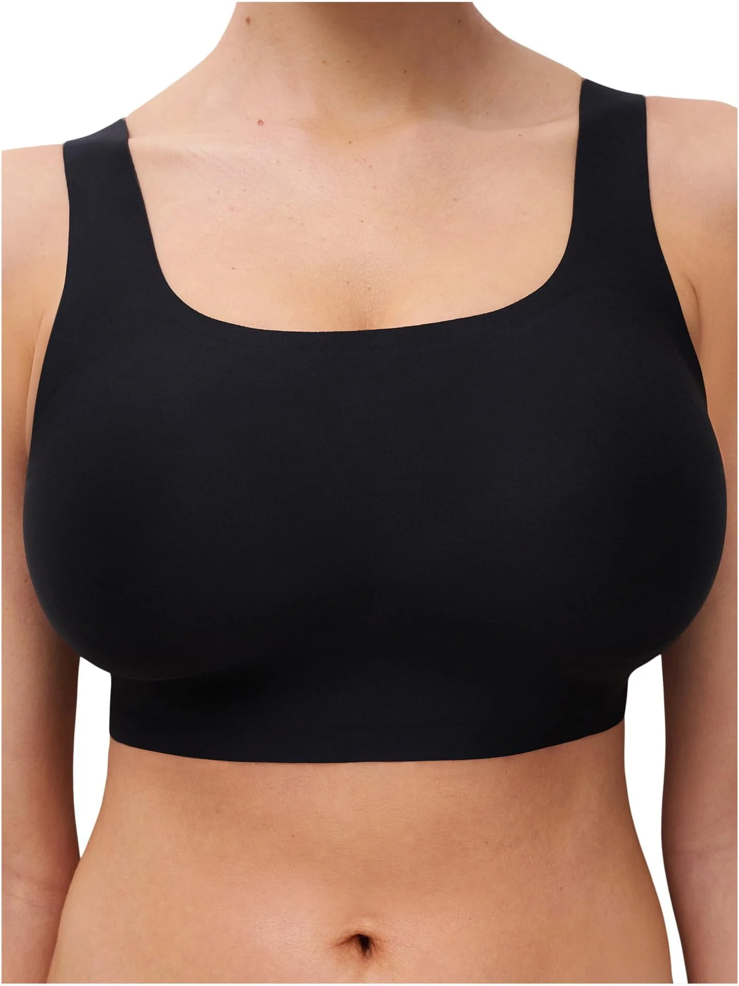 Бюстгальтер Chantelle Soft Stretch Scoop Neck Bralette — изображение 3 из 4, черный
