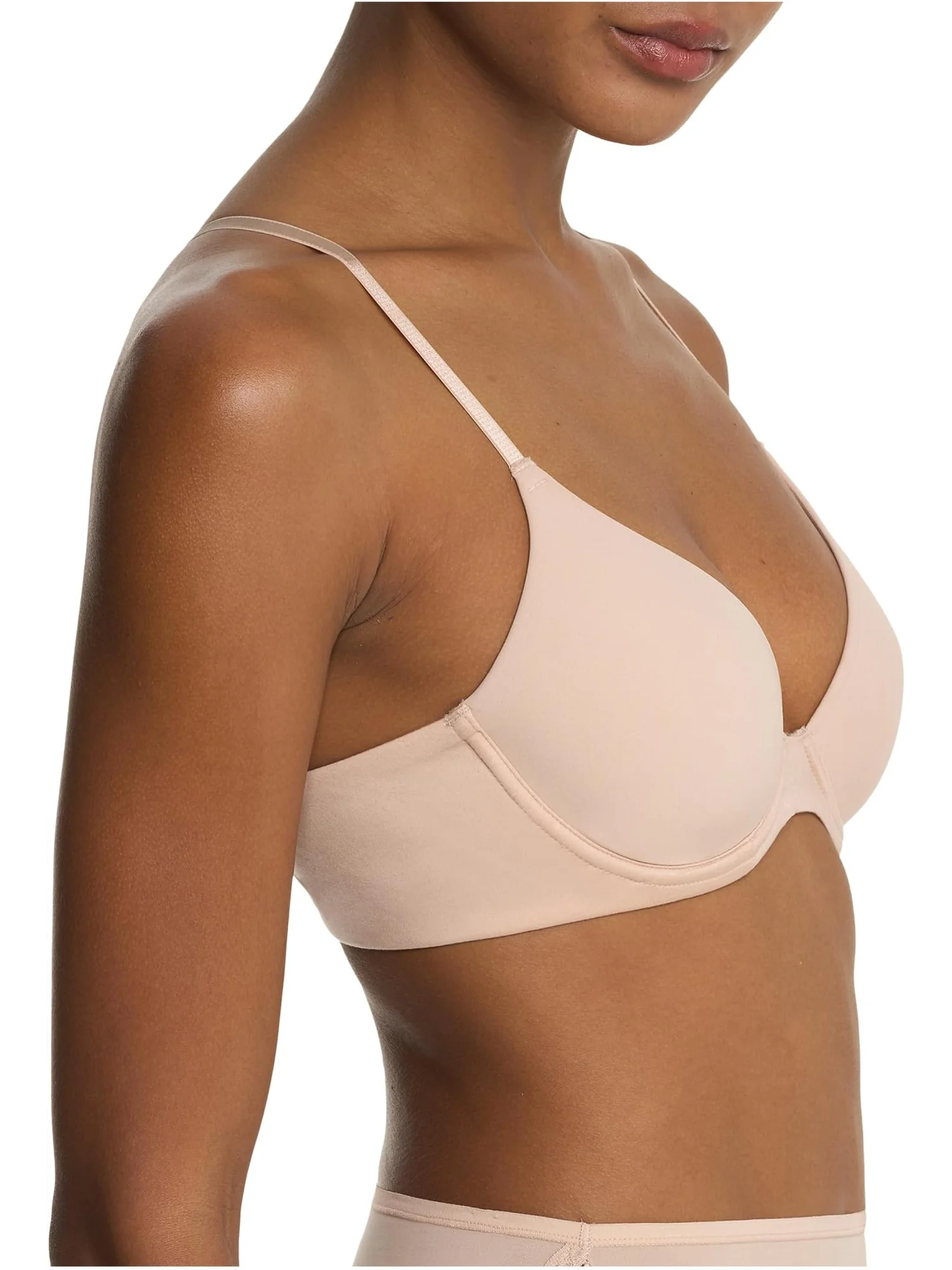 Бюстгальтер Natori Soft Focus Convertible Demi T-shirt Bra — изображение 2 из 3, коричневый