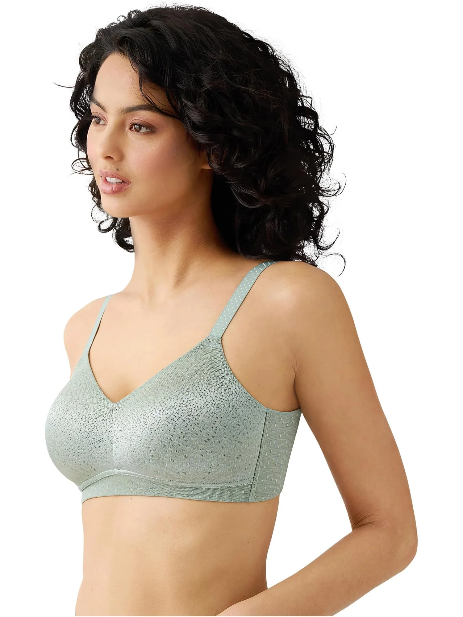 Бюстгальтер Wacoal Back Appeal Wire Free Bra 852303 — изображение 1 из 3, зеленый