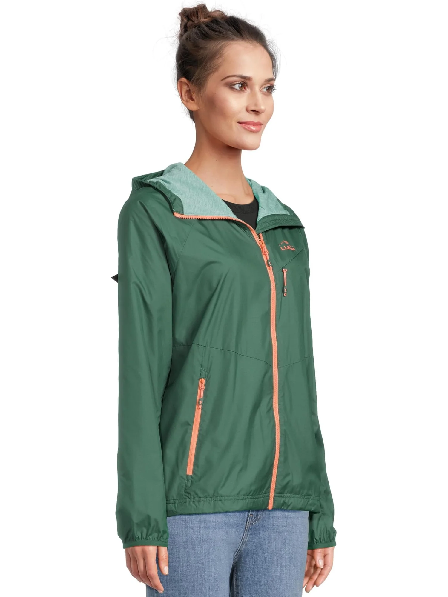 Ветровка L.L.Bean Bean's Performance Fleece-Lined Windbreaker — изображение 2 из 5, глубокий зеленый