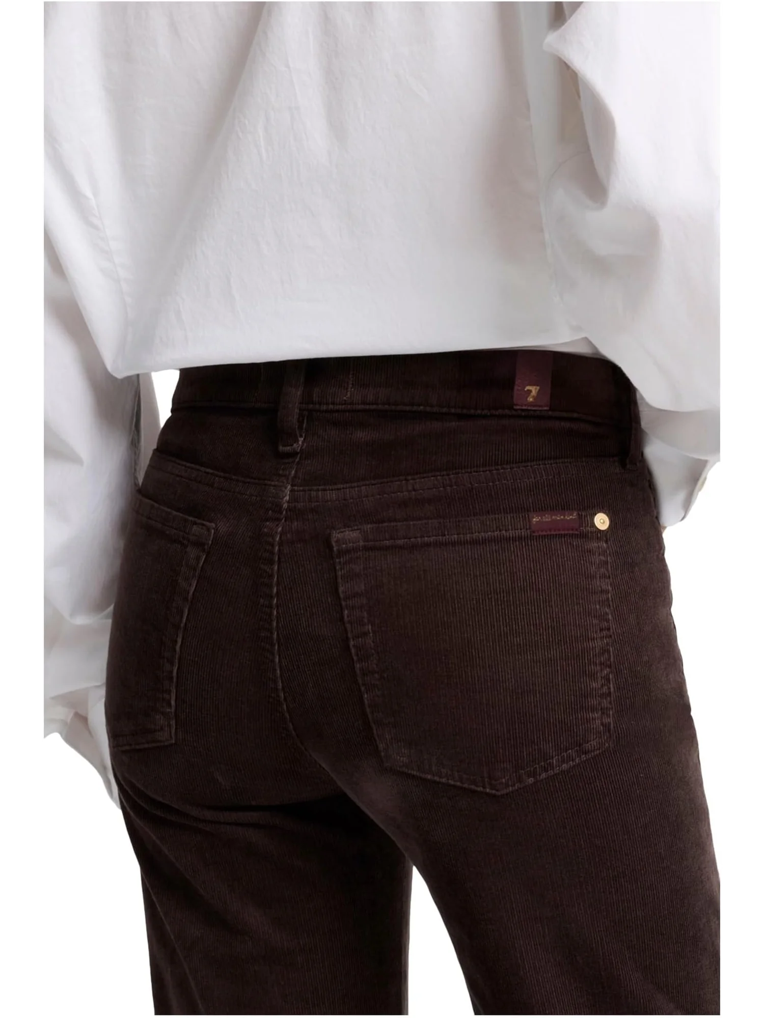 Джинсы 7 For All Mankind Twisted Dojo Tailorless, цвет Corduroy Coffee — изображение 3 из 3