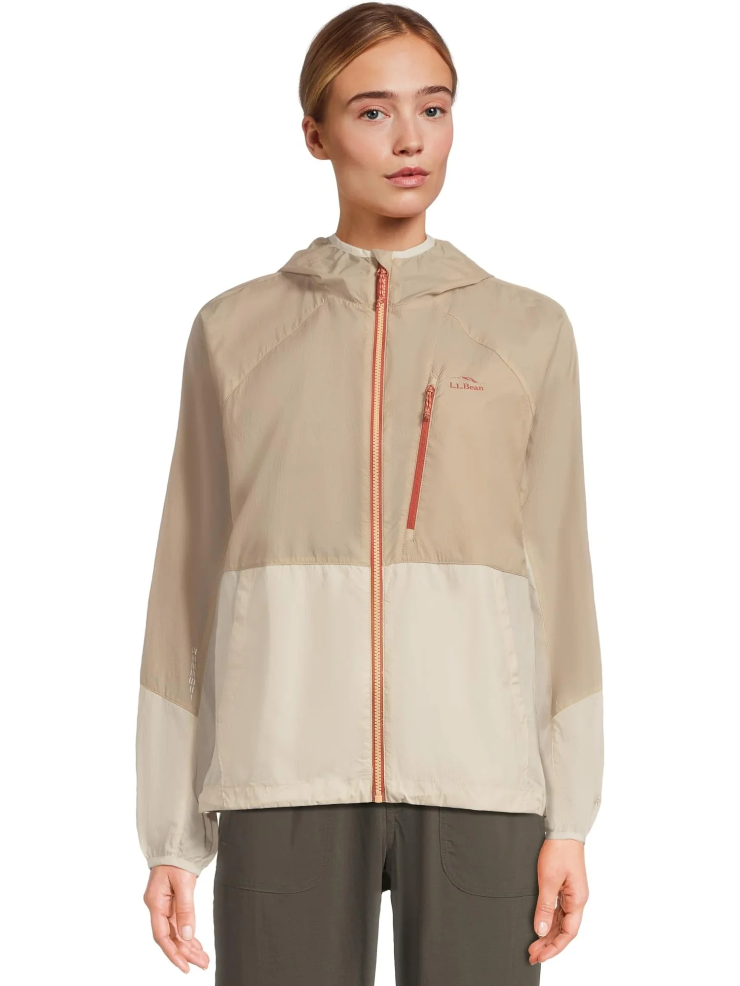 Ветровка L.L.Bean Stowaway Windbreaker, цвет Putty/Shore