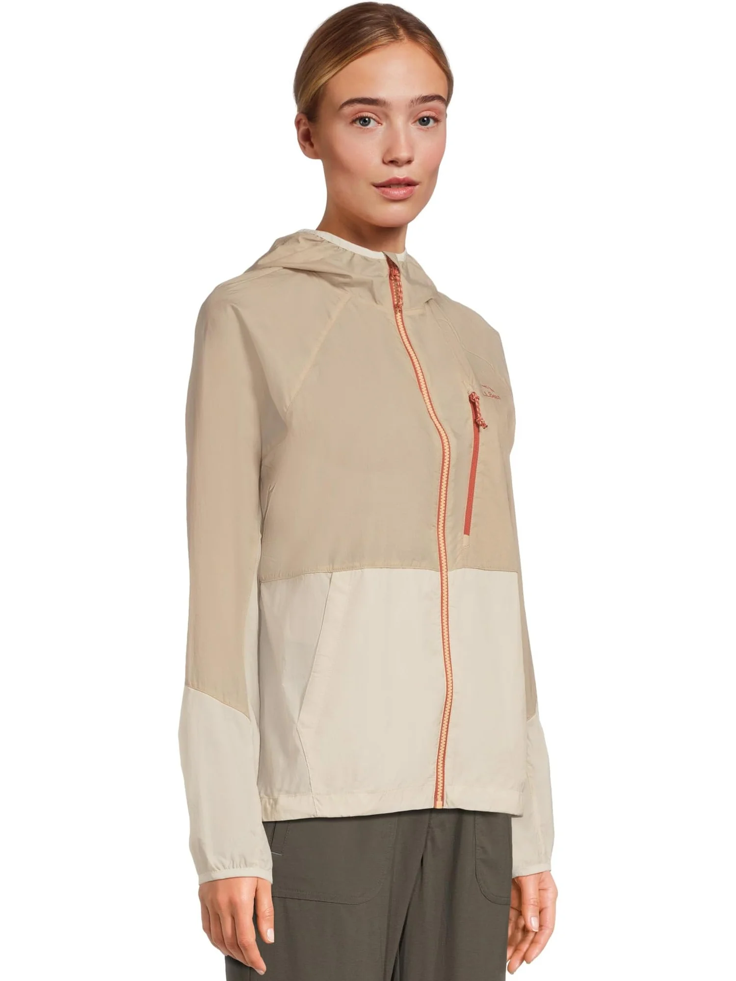 Ветровка L.L.Bean Stowaway Windbreaker, цвет Putty/Shore — изображение 2 из 5