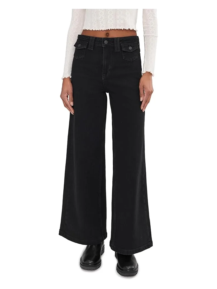 Женские джинсы Free People We The Free Kellee High-Rise Palazzo — изображение 1 из 5, черный