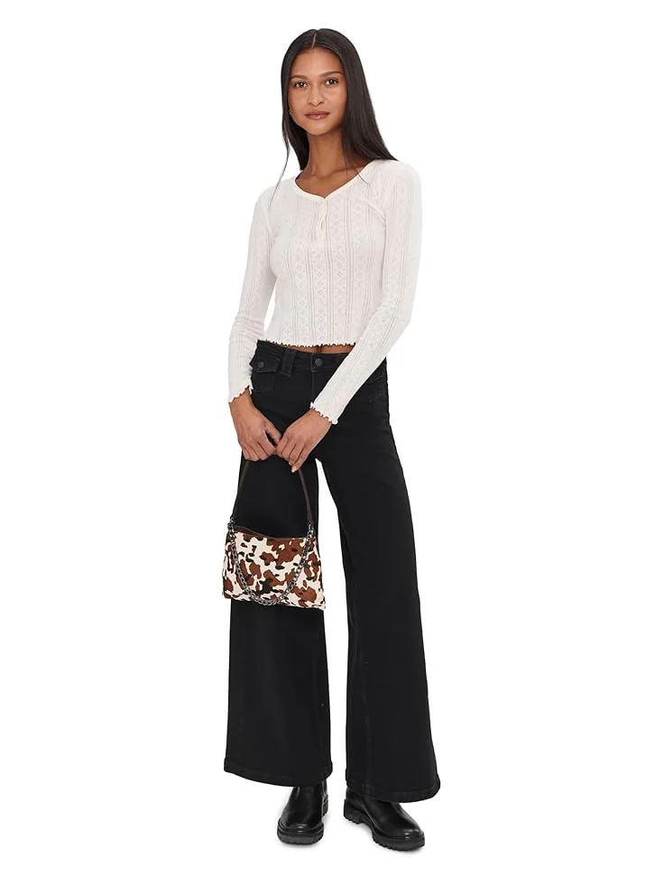 Женские джинсы Free People We The Free Kellee High-Rise Palazzo — изображение 2 из 5, черный