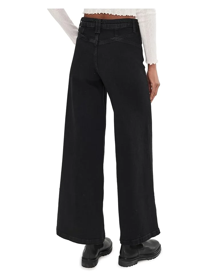 Женские джинсы Free People We The Free Kellee High-Rise Palazzo — изображение 4 из 5, черный