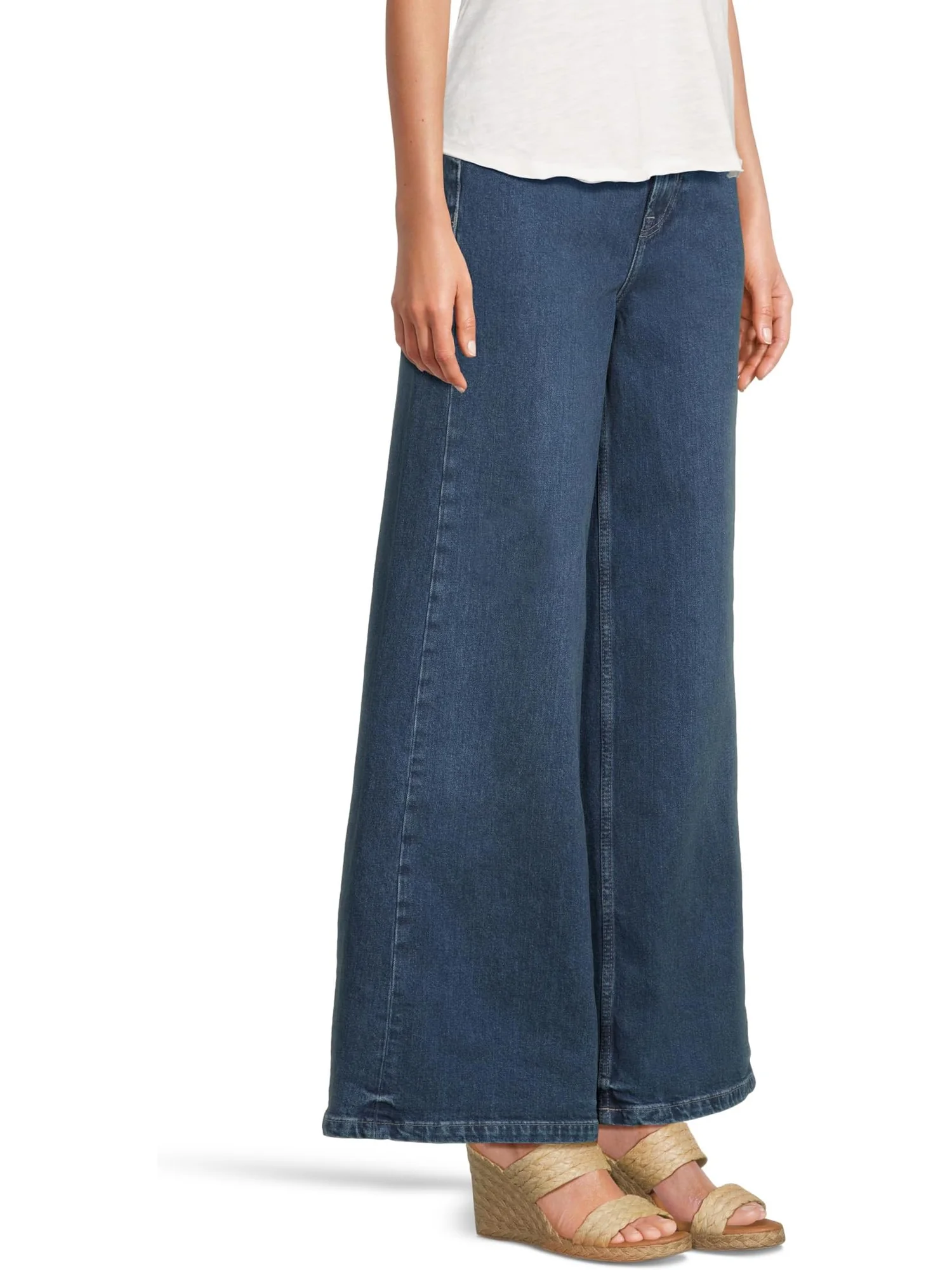 Джинсы Free People We The Free Kellee High-rise Palazzo Jeans — изображение 2 из 5, синий