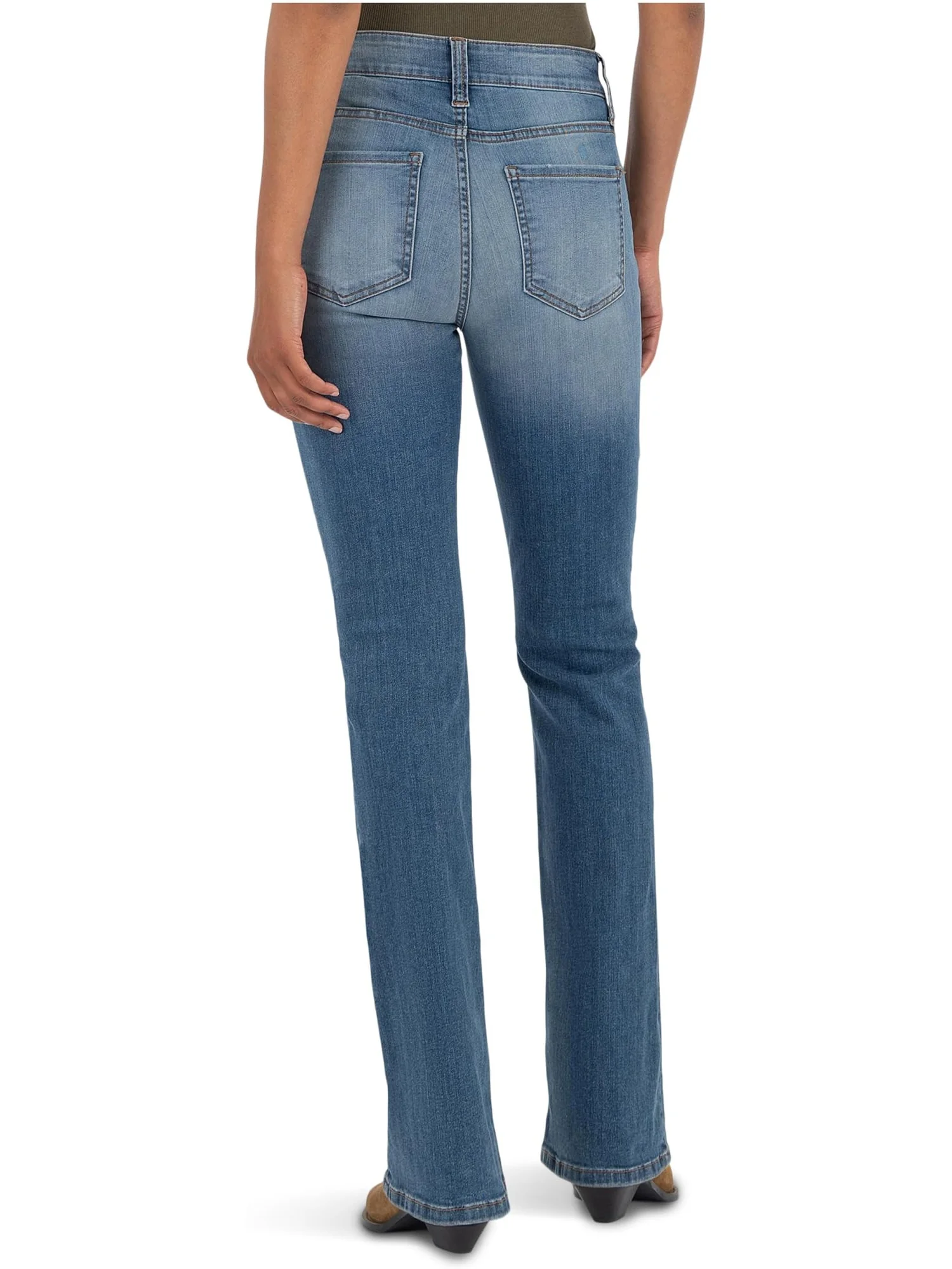 Джинсы KUT from the Kloth Natalie High-rise Fab Ab Bootcut, цвет Interactive — изображение 2 из 3
