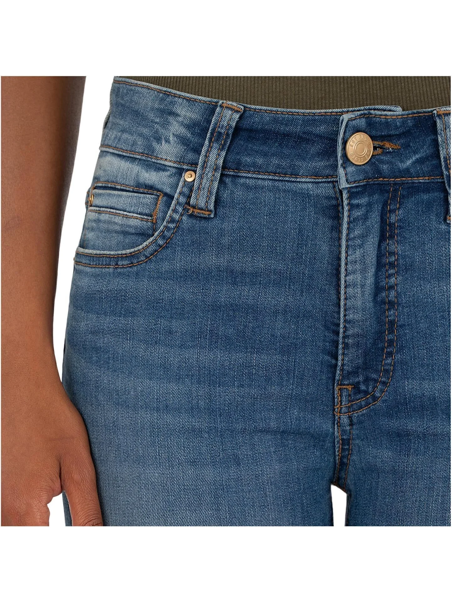 Джинсы KUT from the Kloth Natalie High-rise Fab Ab Bootcut, цвет Interactive — изображение 3 из 3